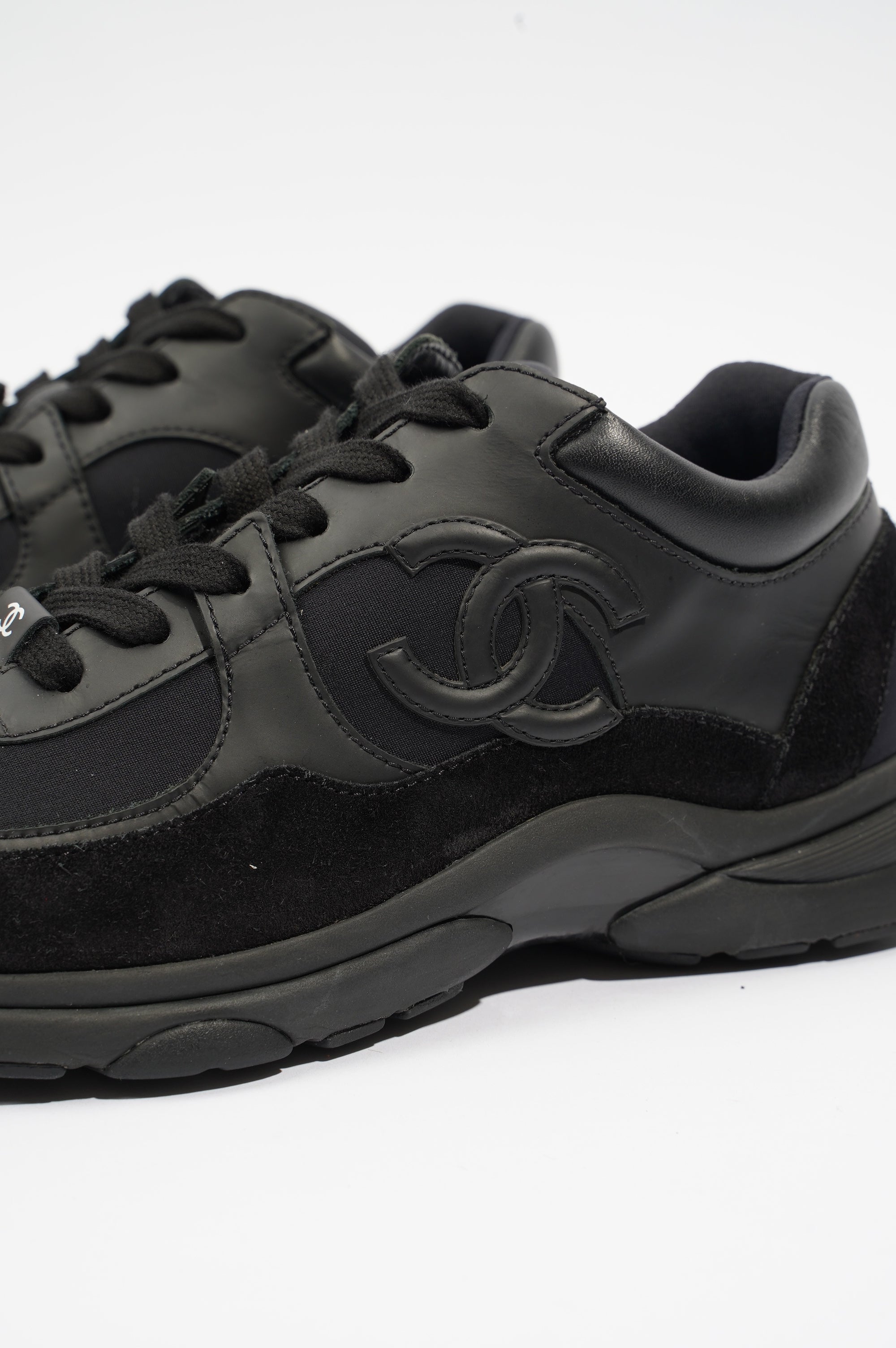 Chanel Womens CC Logo Runners Black EU 37.5 / UK 4.5
