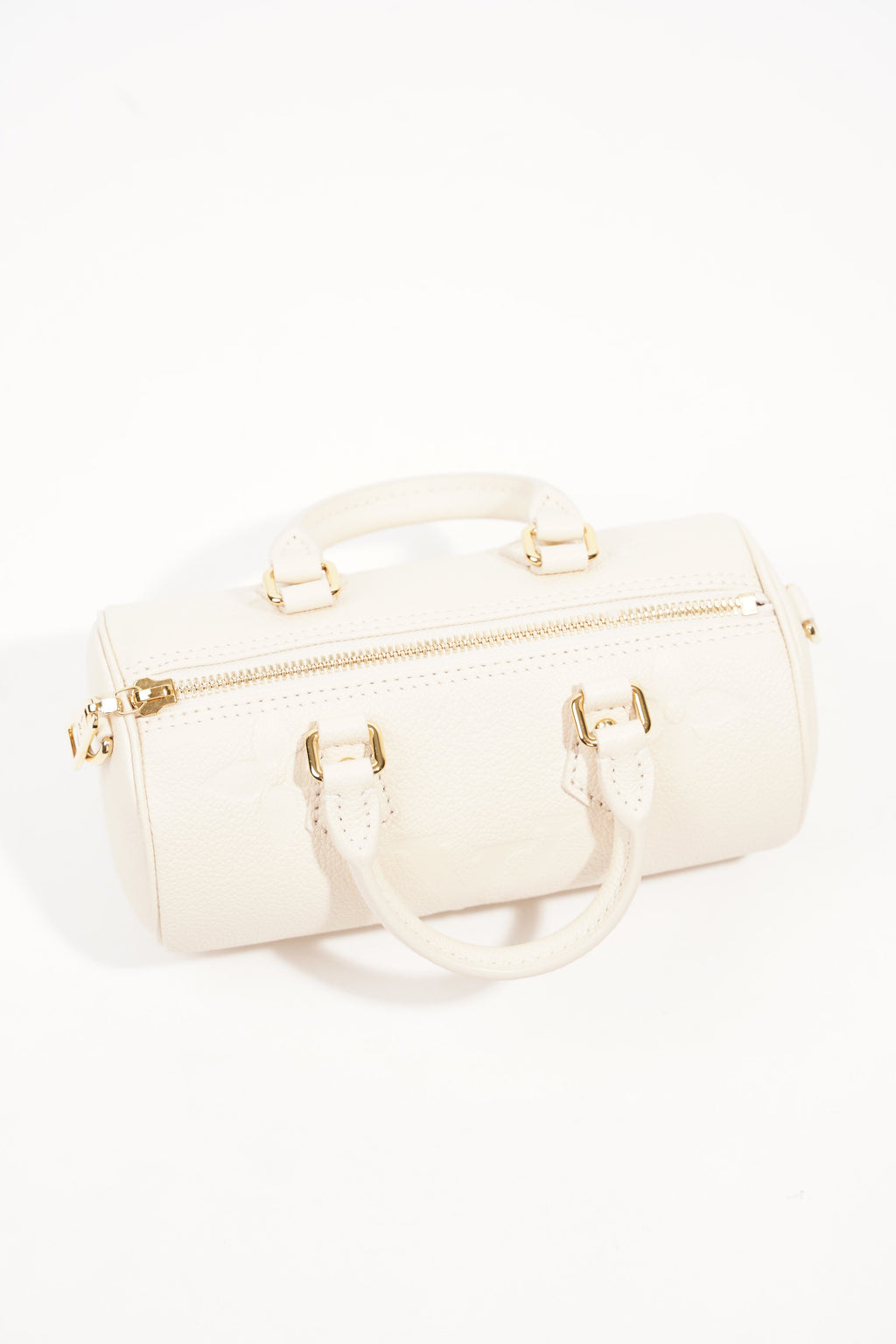 Louis Vuitton Womens Papillon BB Empreinte Cream