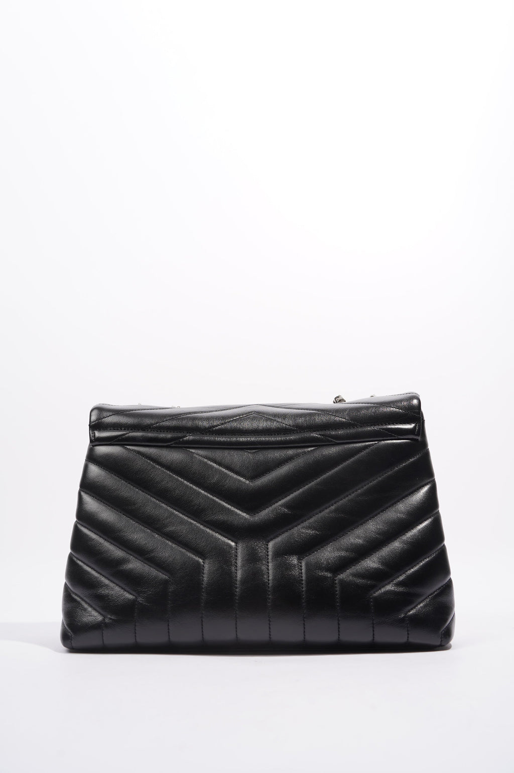 Saint Laurent Womens Lou Lou Bag Black Leather Medium