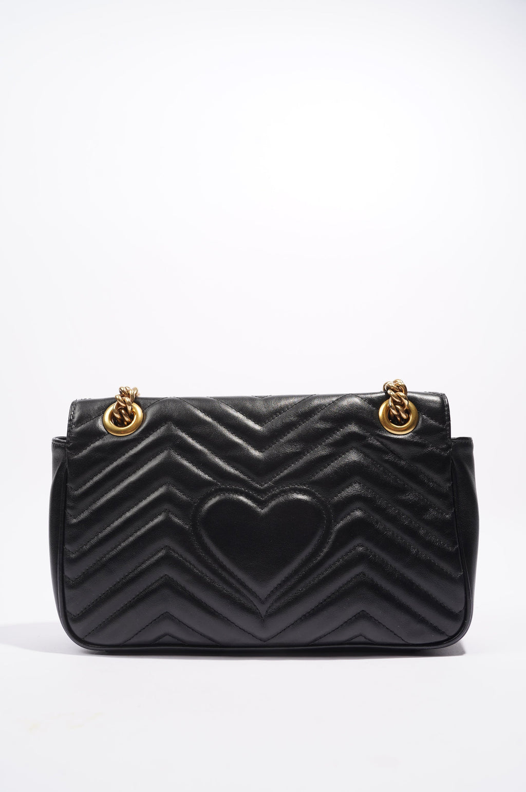 Gucci Marmont GG Flap Bag Black Leather Small