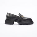 Chanel Womens Moccasins Black Leather EU 39 / UK 6