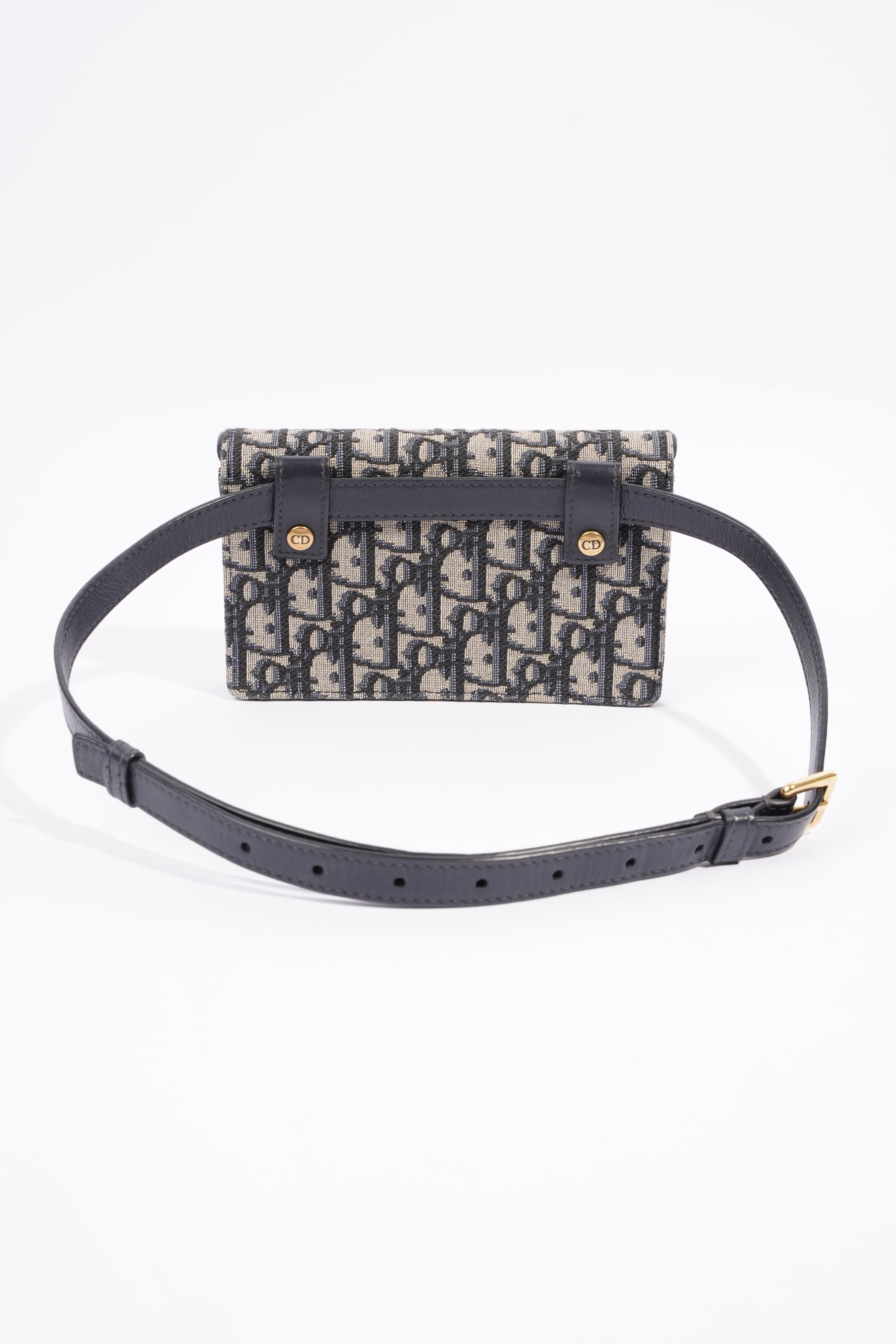 Christian Dior Saddle Belt Bag Oblique Canvas