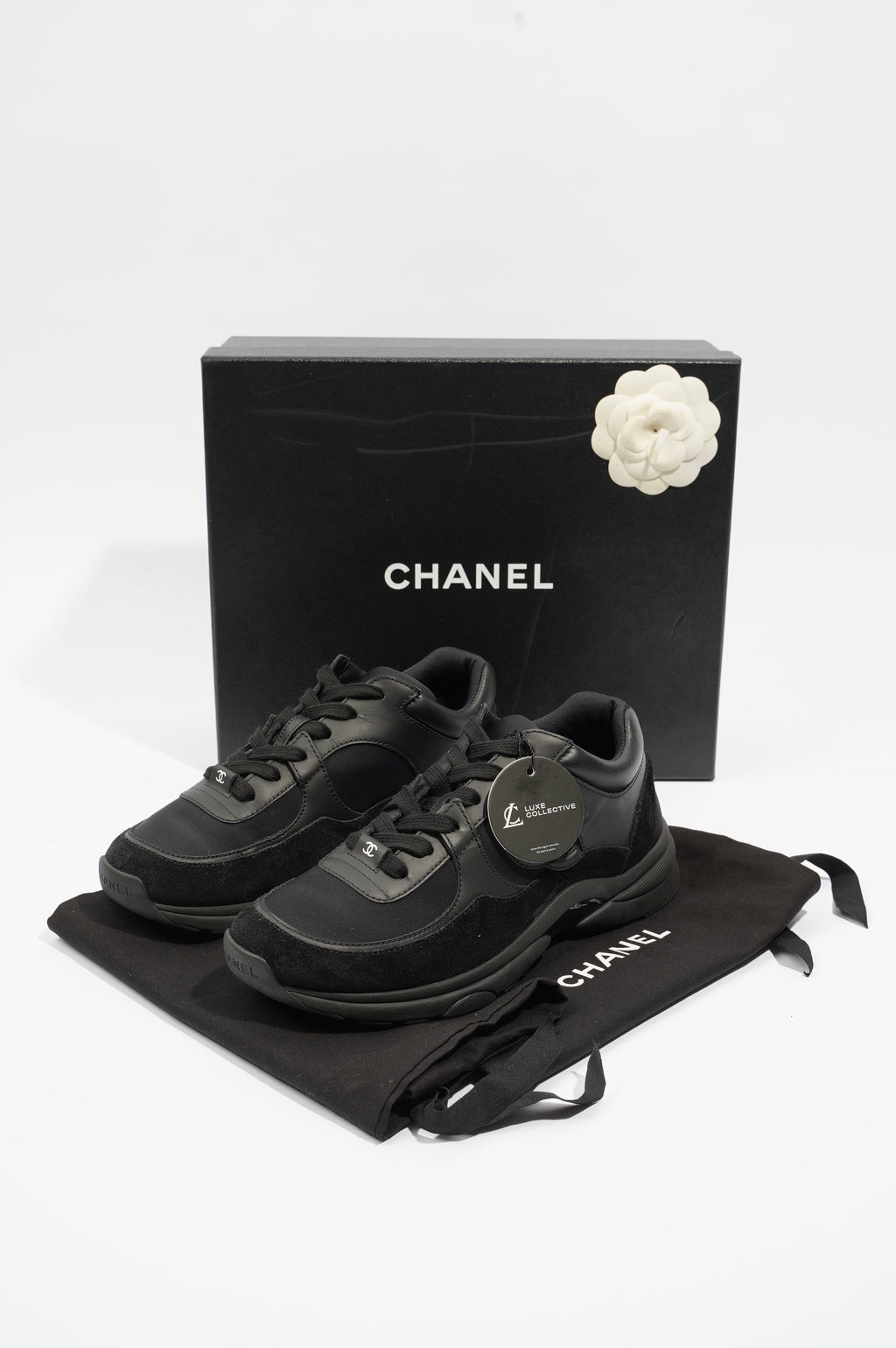 Chanel Womens CC Logo Runners Black EU 37.5 / UK 4.5
