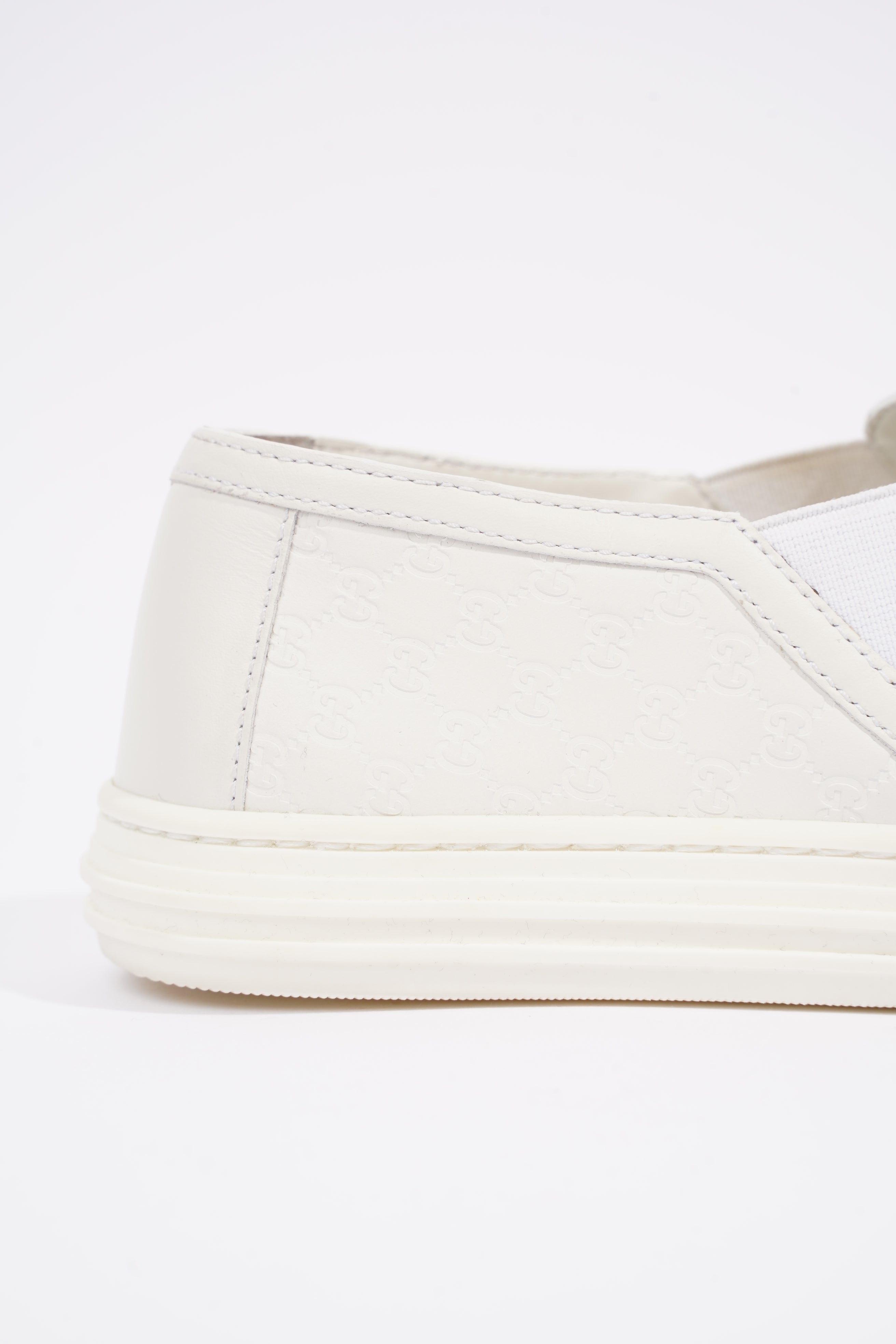 Gucci Womens Slip On Sneaker White Guccissima EU 37 / UK 4