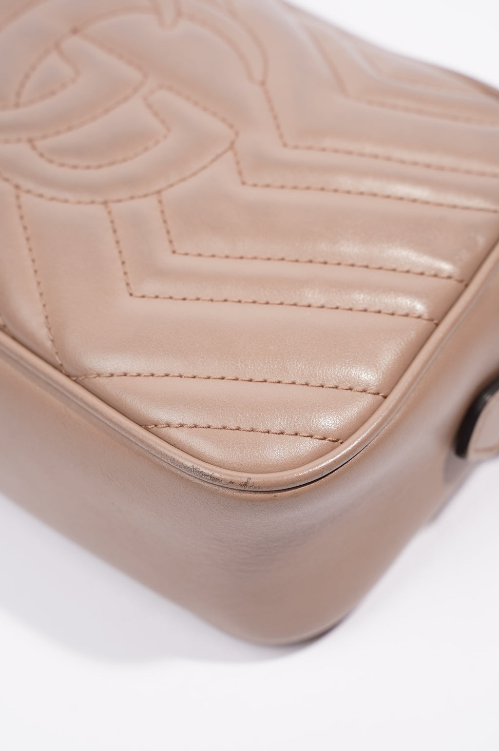 Gucci Womens Marmont Zip Nude / Gold Small