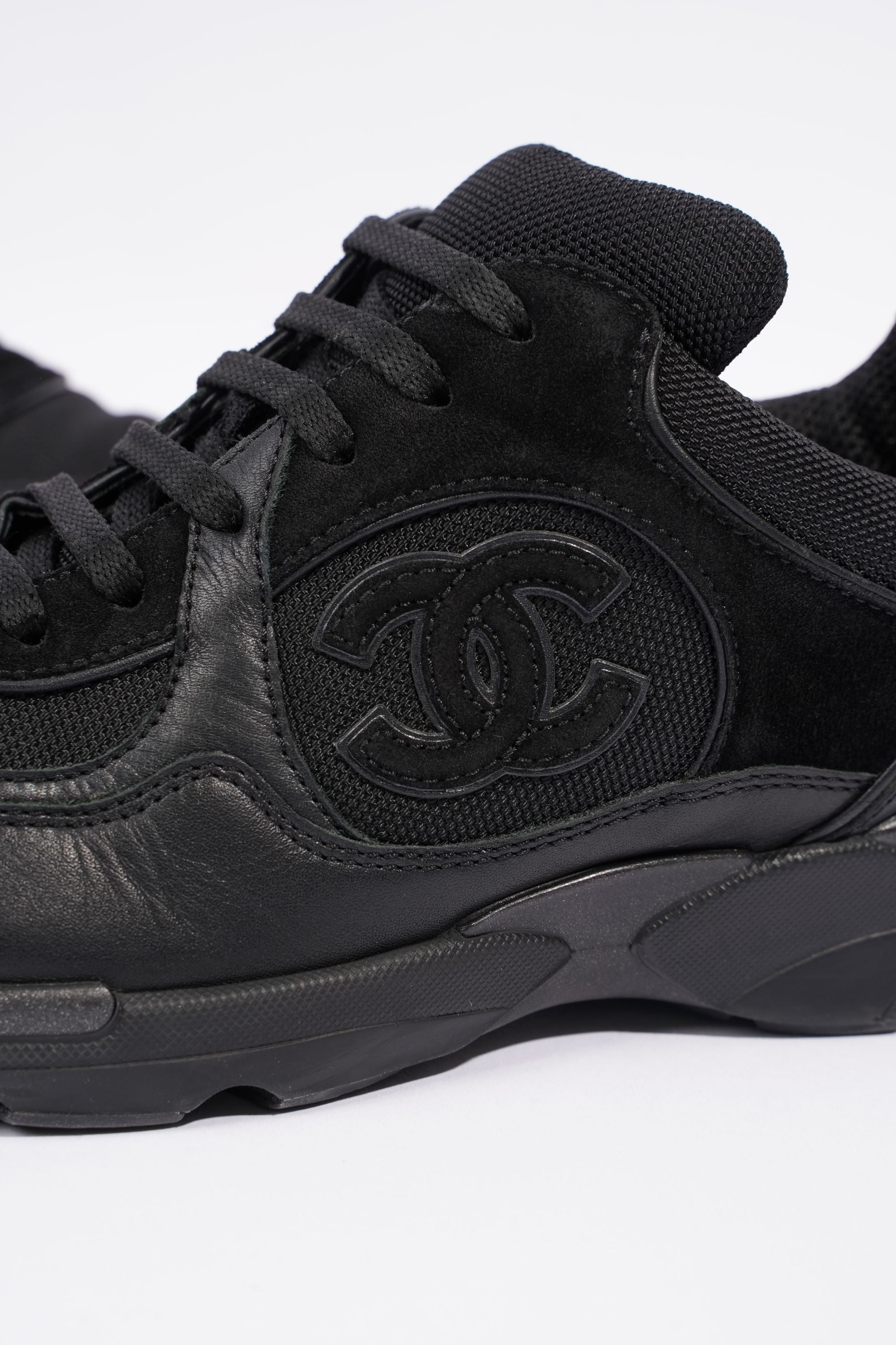 Chanel Womens CC Runner Black EU 38.5 / UK 5.5
