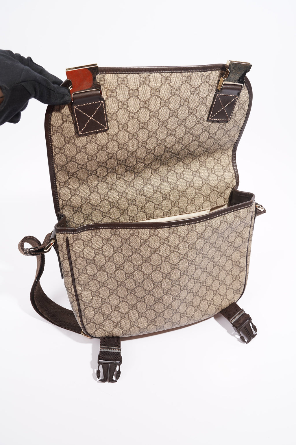 Gucci Womens Messenger Bag Supreme / Brown