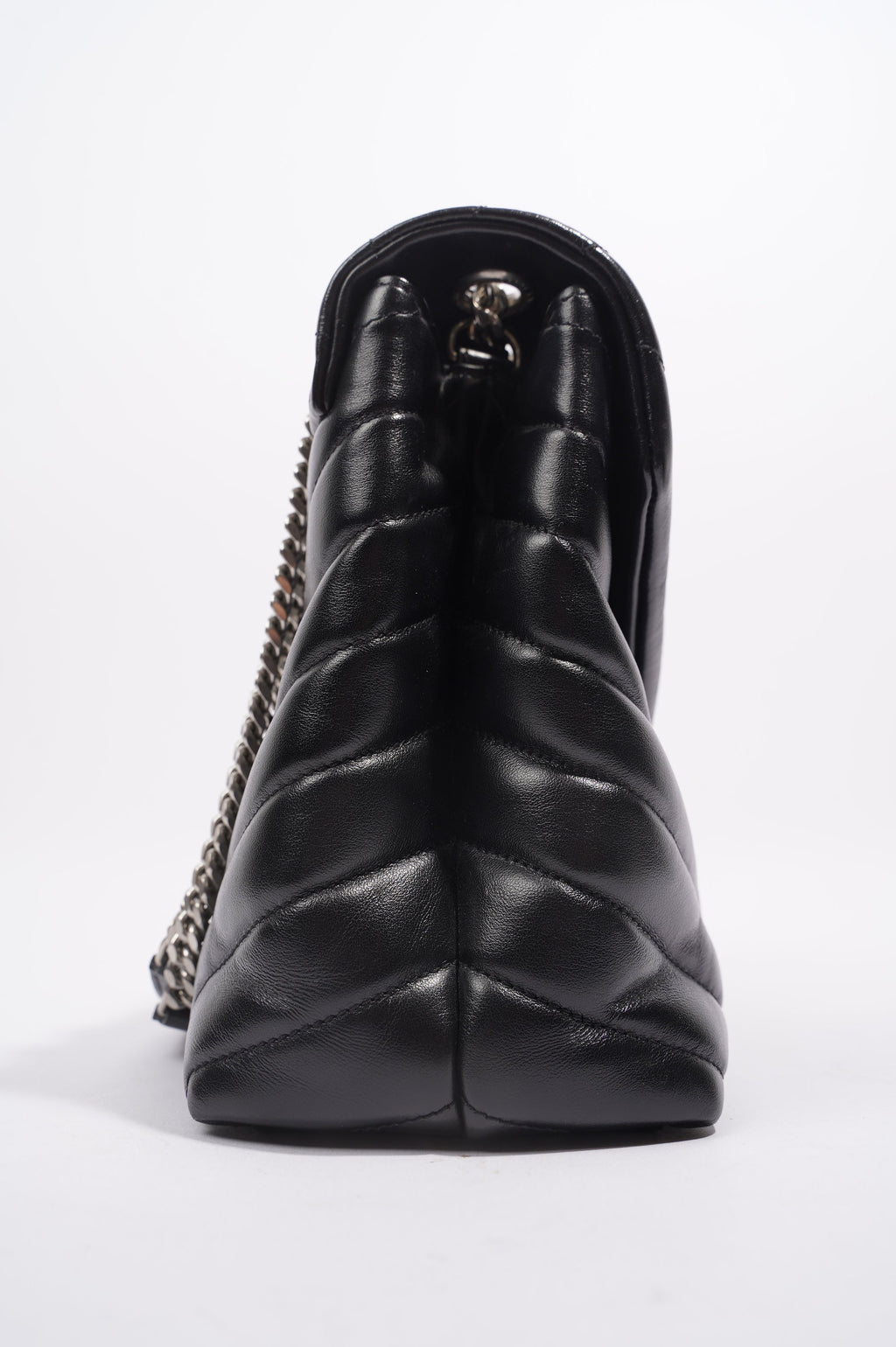 Saint Laurent Womens Lou Lou Bag Black Leather Medium