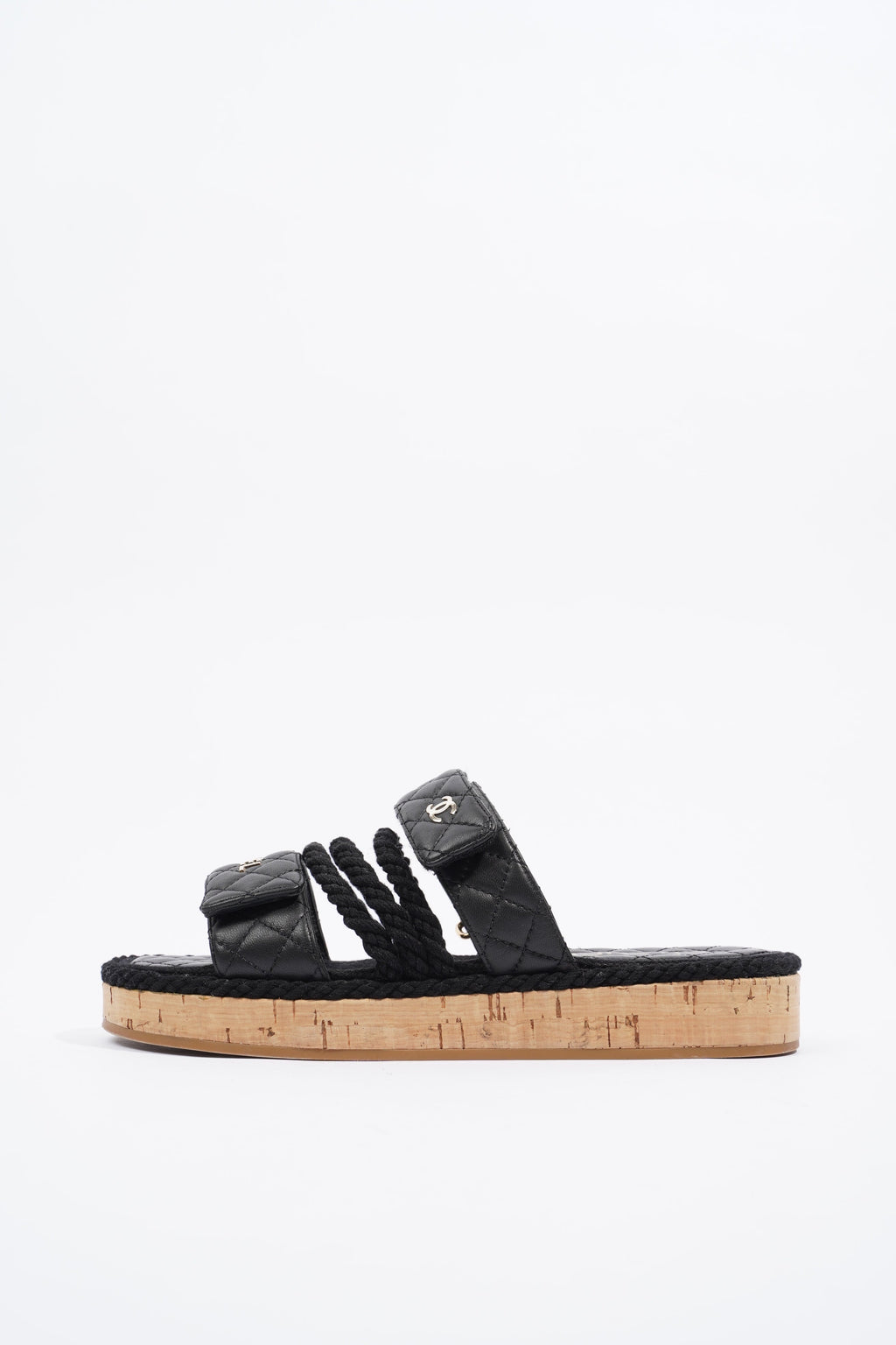 Chanel Dad Sandal Black / Gold EU 40 / UK 7