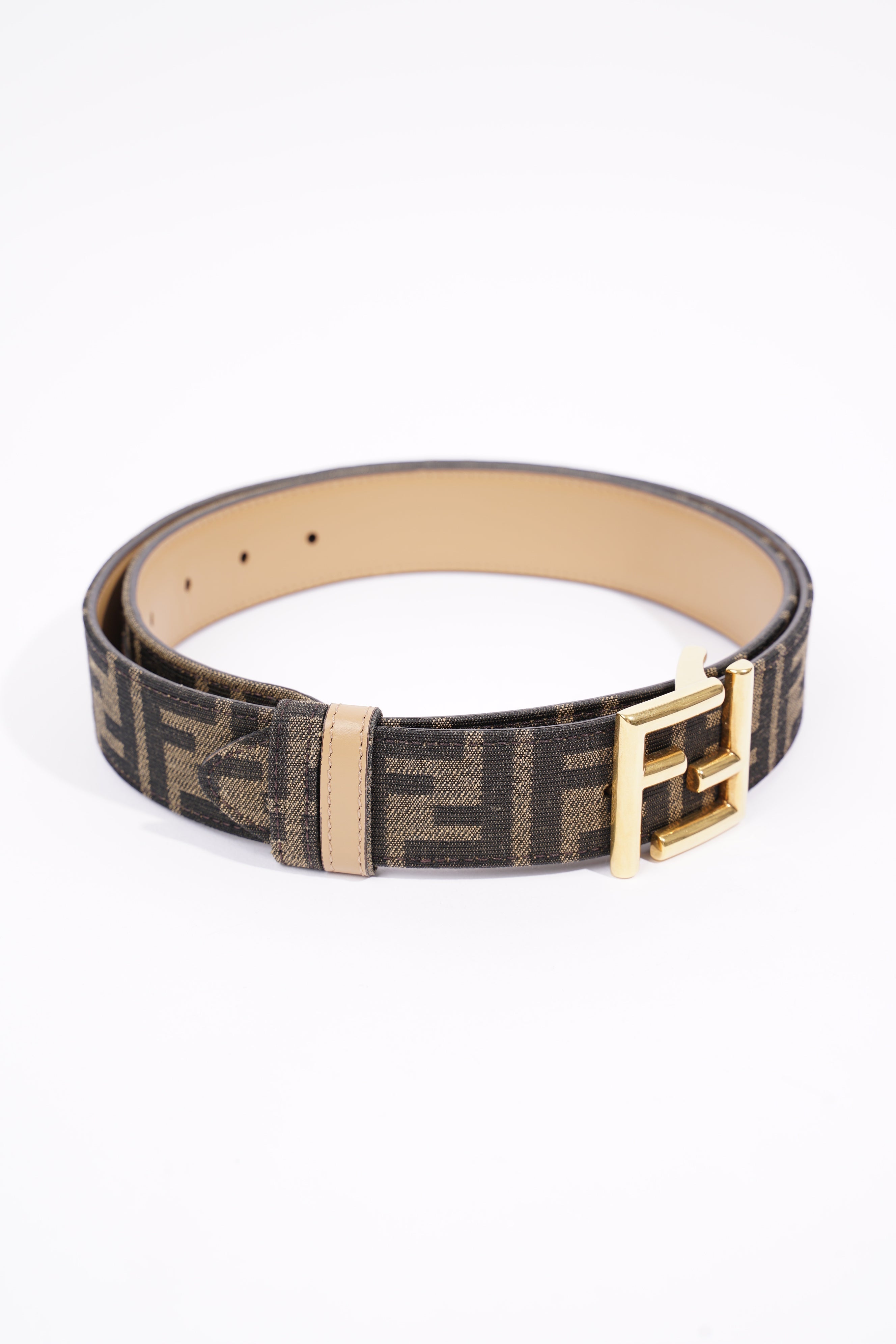 Fendi Womens Reversible FF Belt Zucca 90