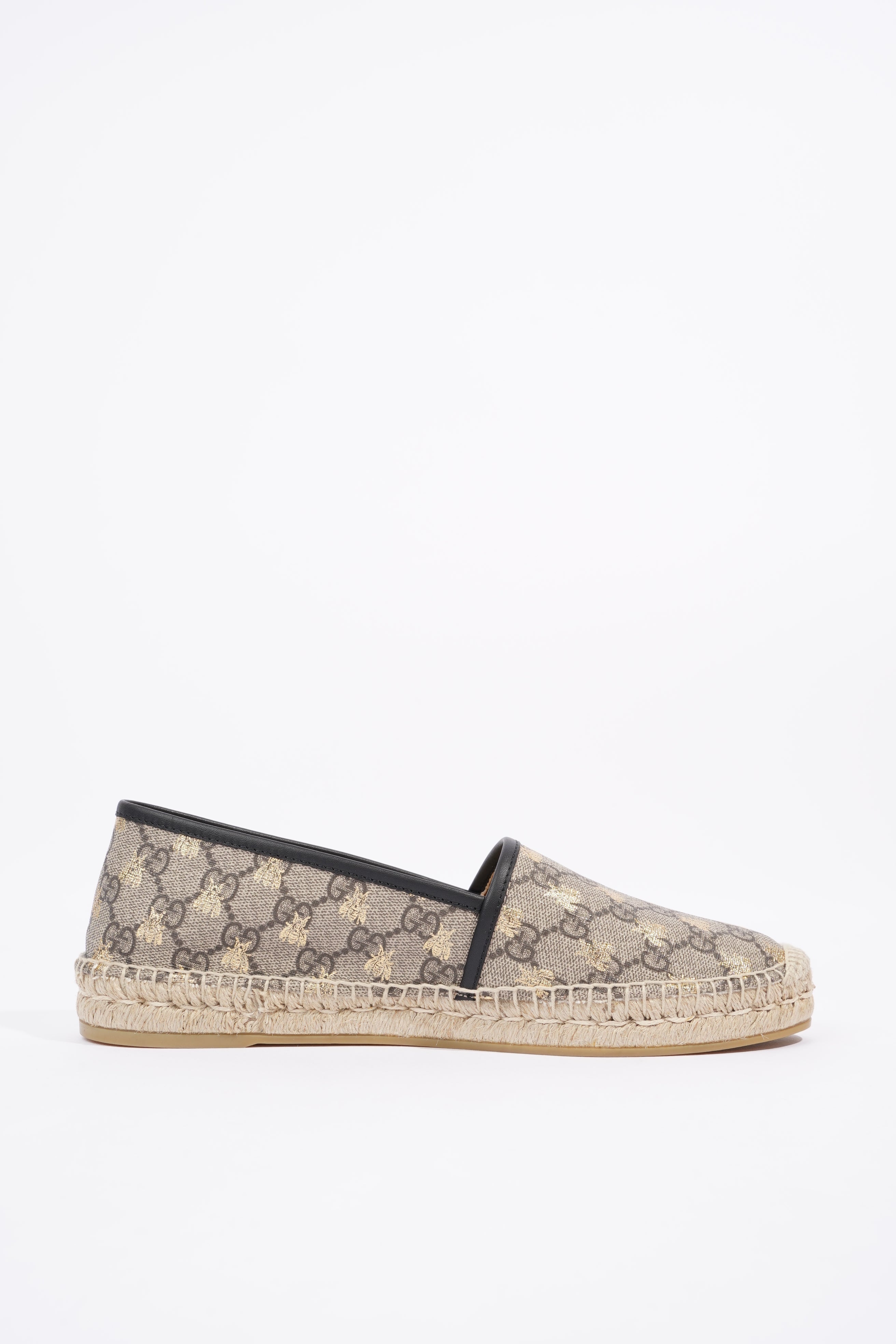 Gucci Mens Espadrilles Beige Bees EU 42 / UK 8