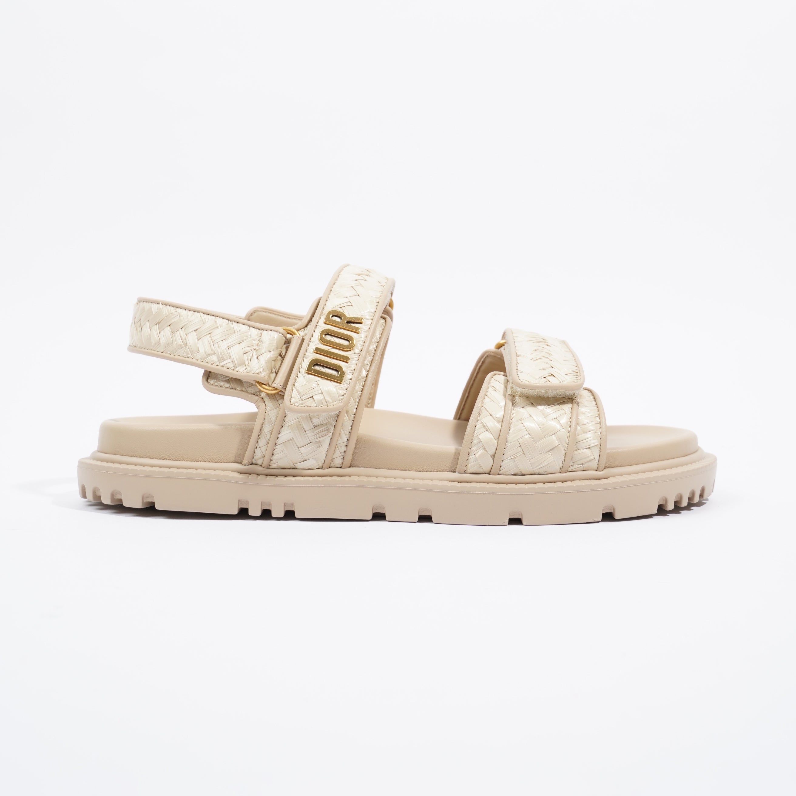 Christian Dior Womens Dioract Sandal Beige EU 41 / UK 7