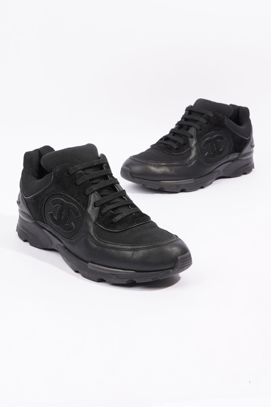 Chanel Womens CC Runner Black EU 38.5 / UK 5.5