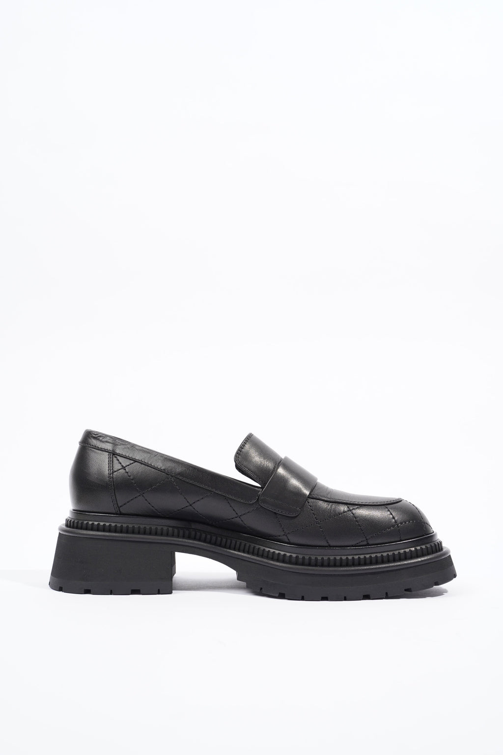 Chanel Womens Moccasins Black Leather EU 39 / UK 6