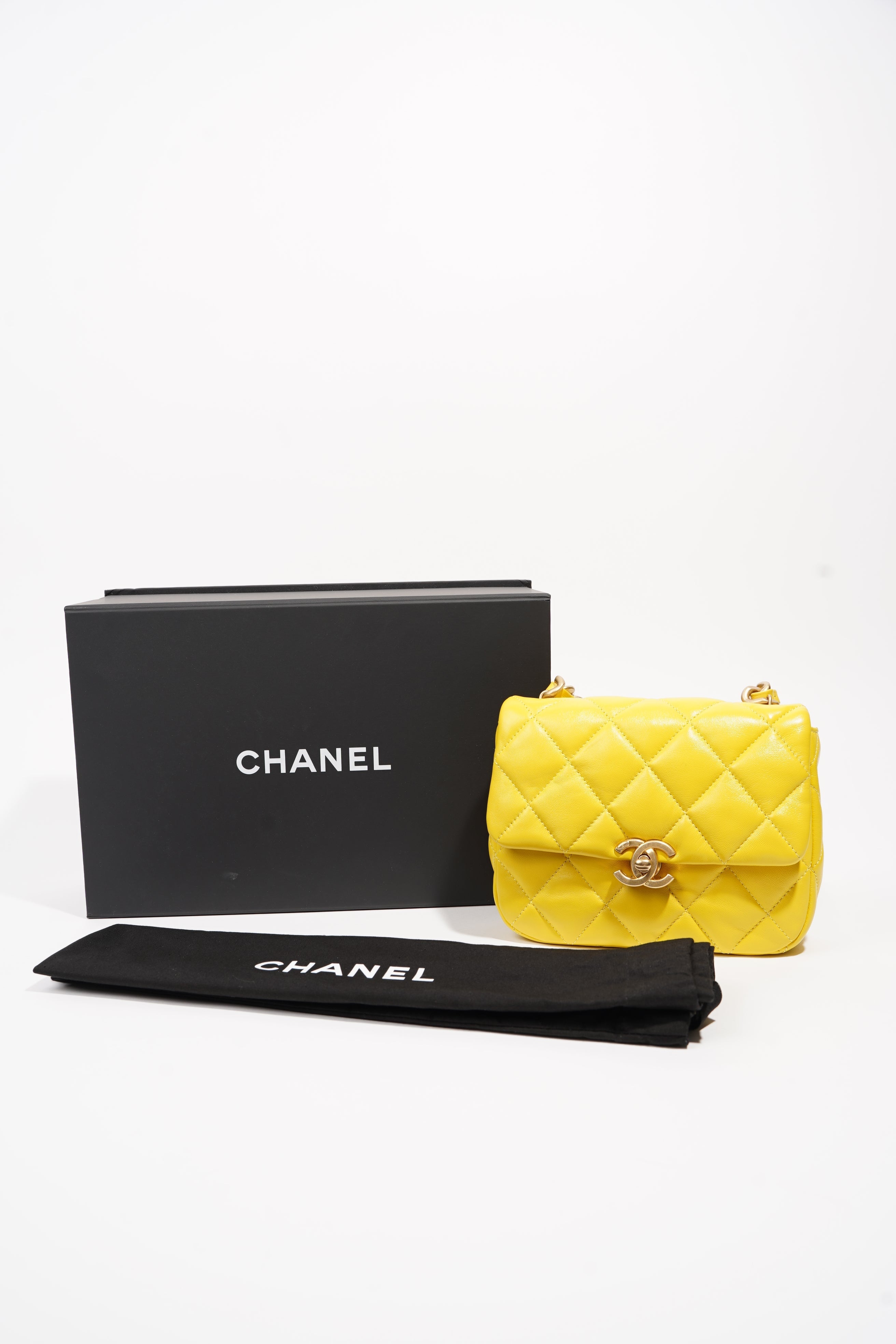 Chanel Womens Candy Chain CC Quilted Lambskin Flap Bag Mini