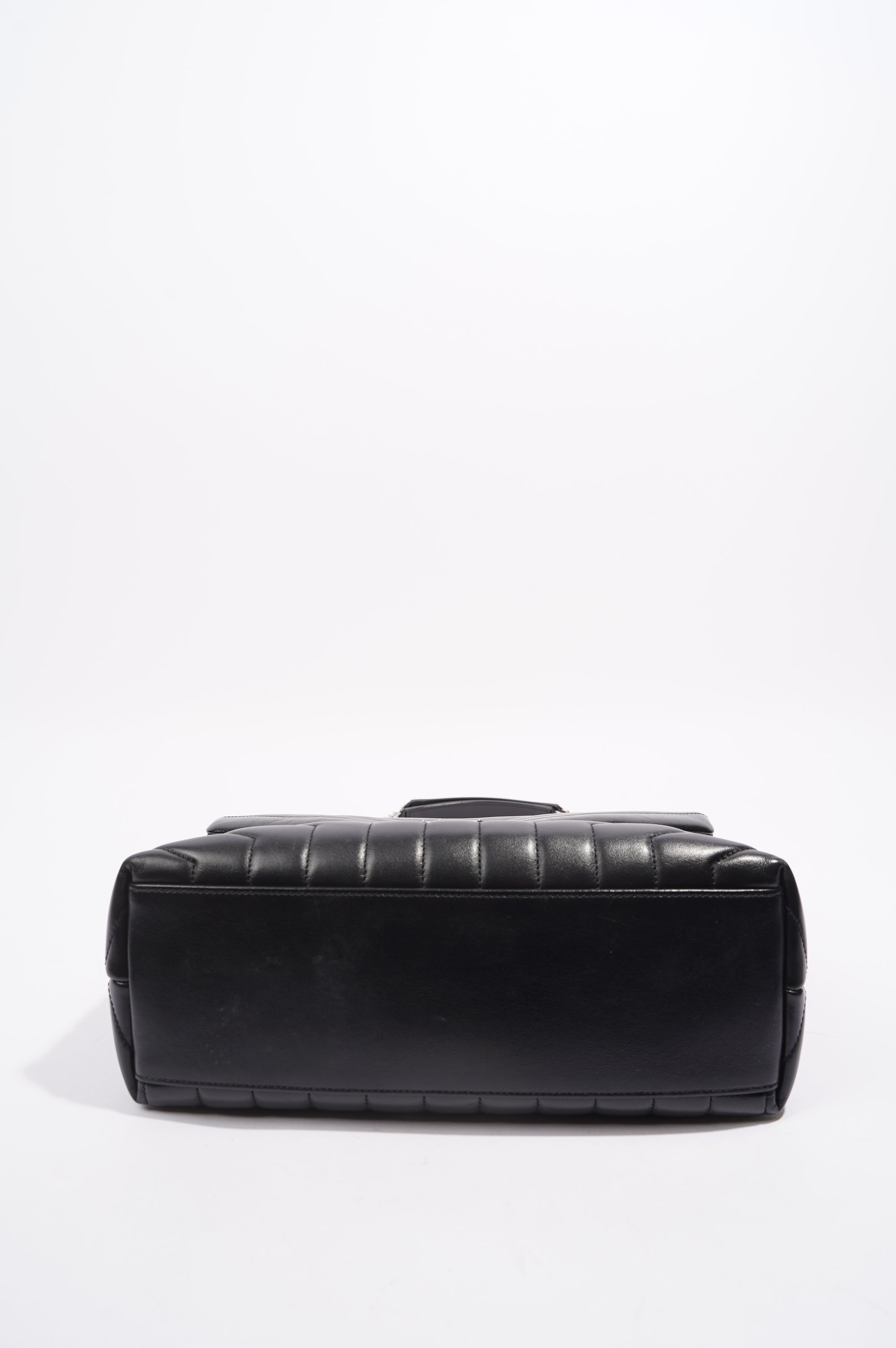 Saint Laurent Womens Lou Lou Bag Black Leather Medium