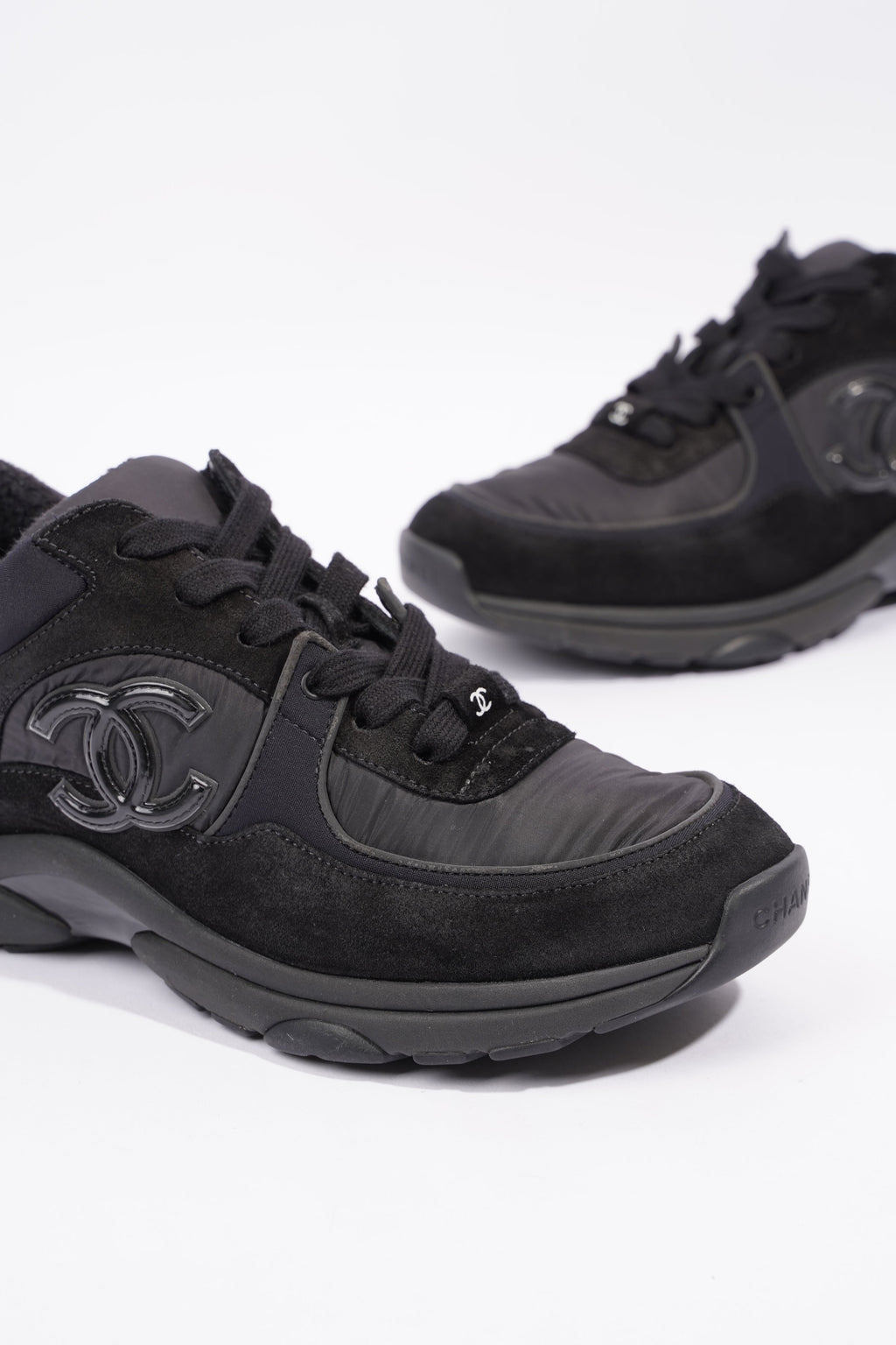 Chanel Womens CC Logo Black EU 38.5 / UK 5.5