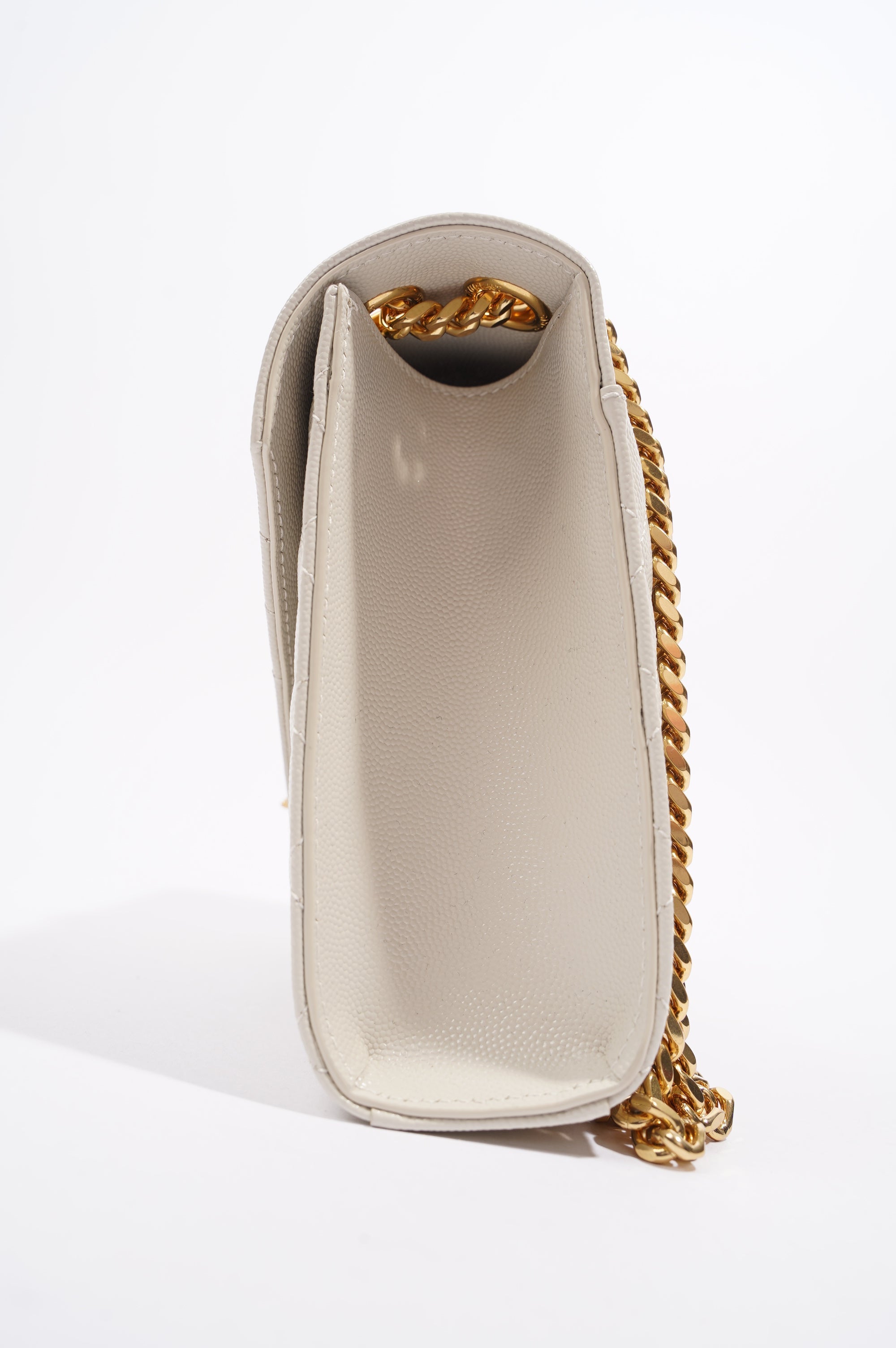Saint Laurent Womens Envelope Medium Bag Cream