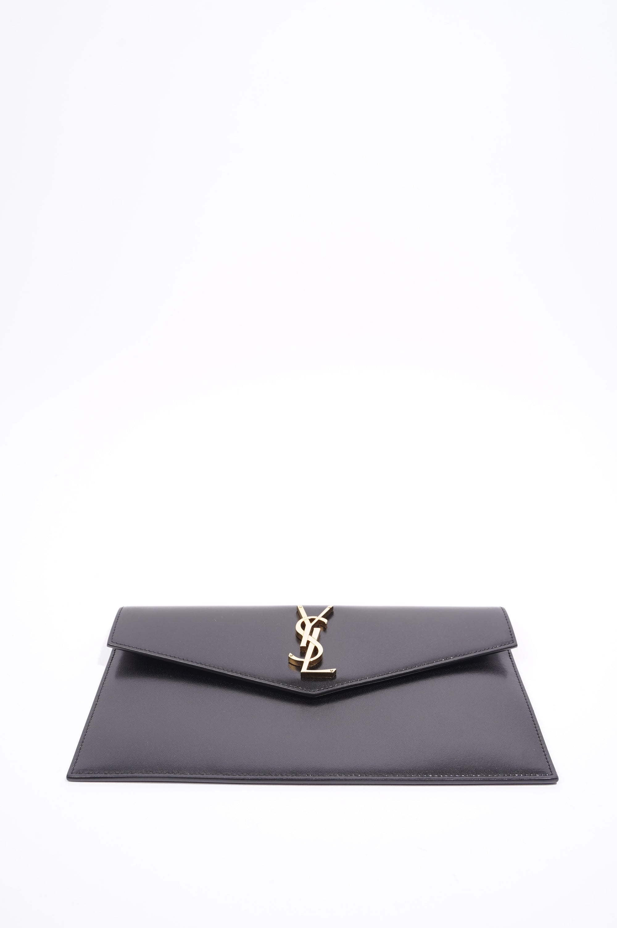 Saint Laurent Uptown Pouch Black Leather
