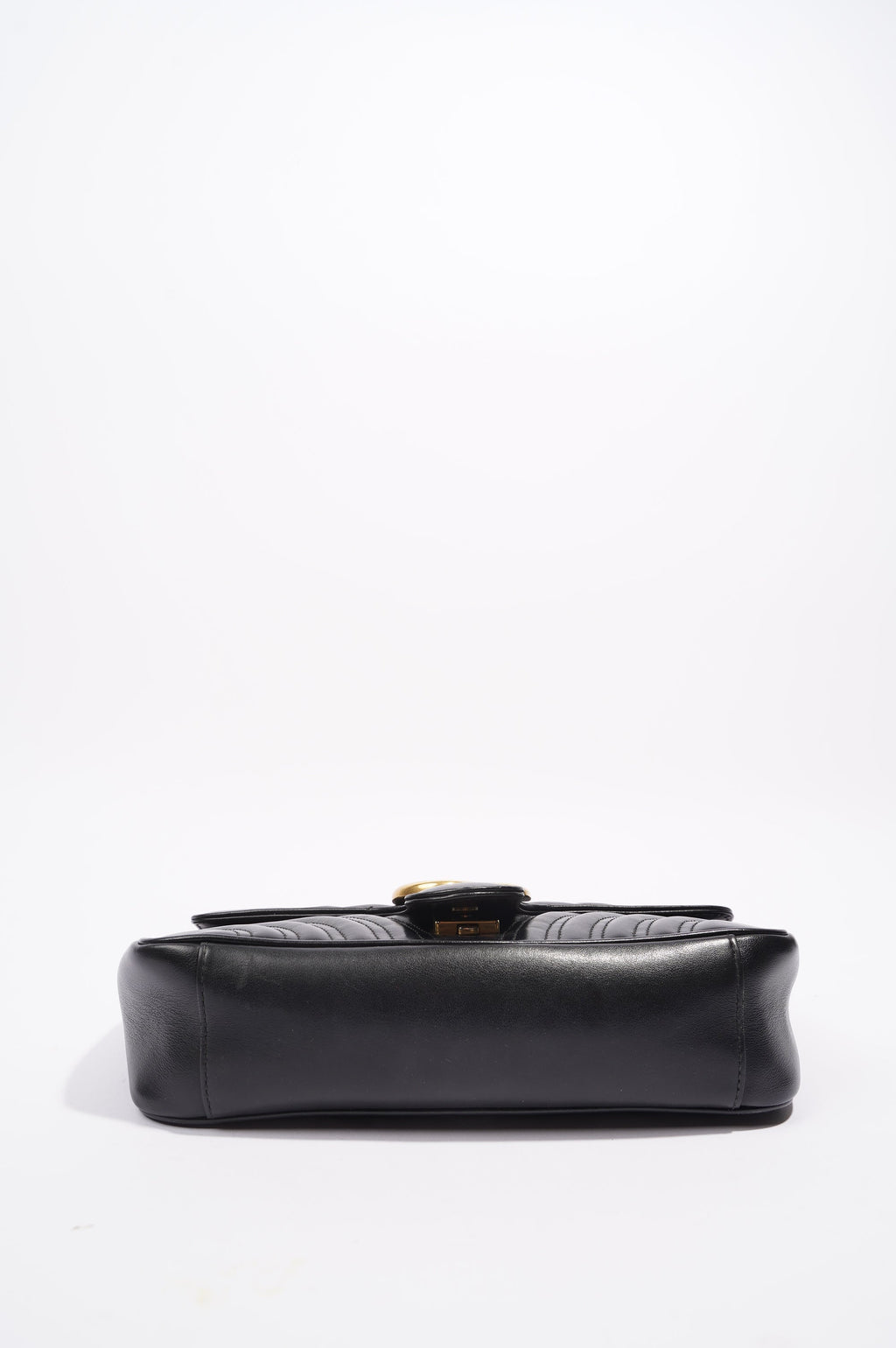 Gucci Marmont GG Flap Bag Black Leather Small