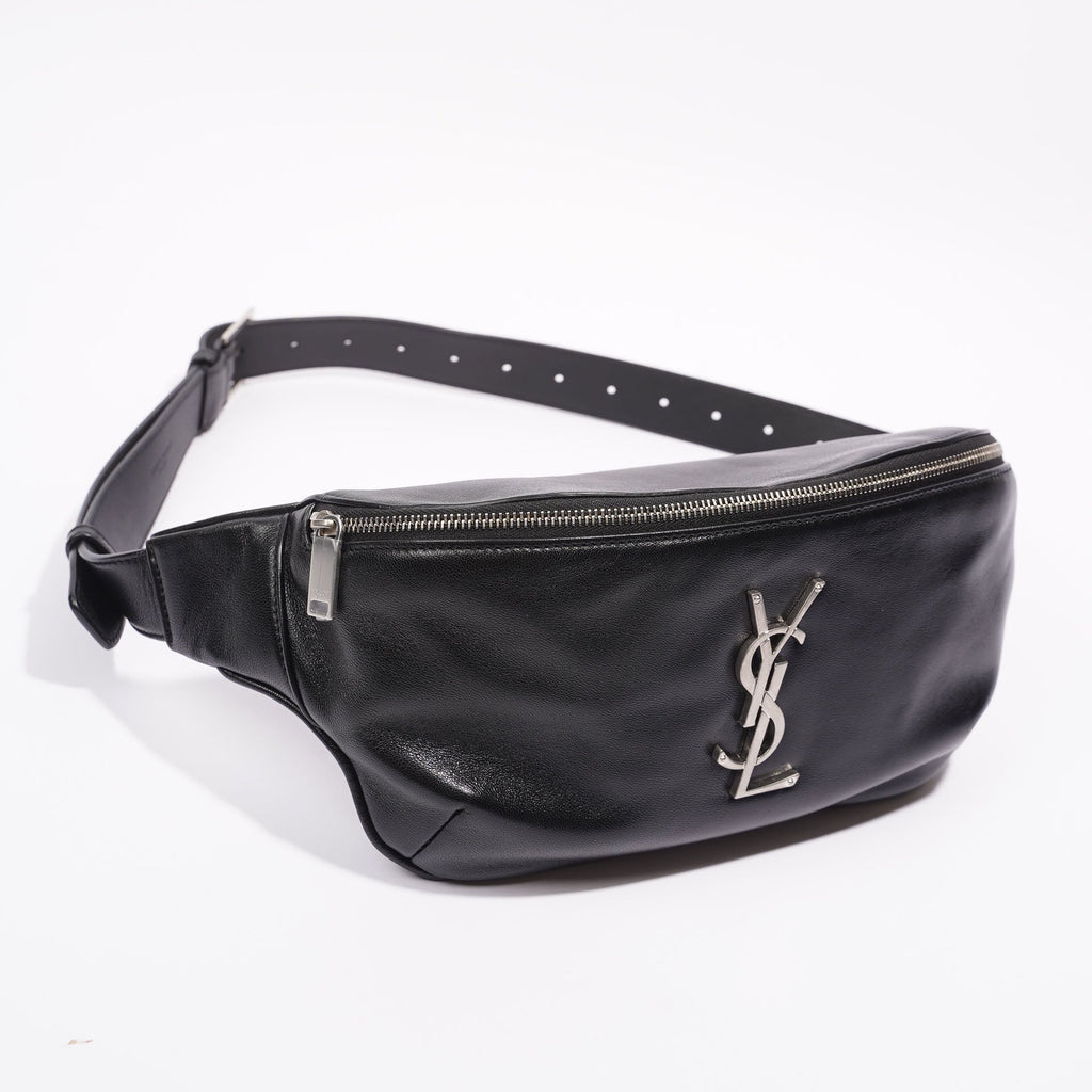Saint Laurent Womens Belt Bag Black Leather