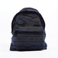 Christian Dior Dior Travel Backpack Black / Navy Cotton