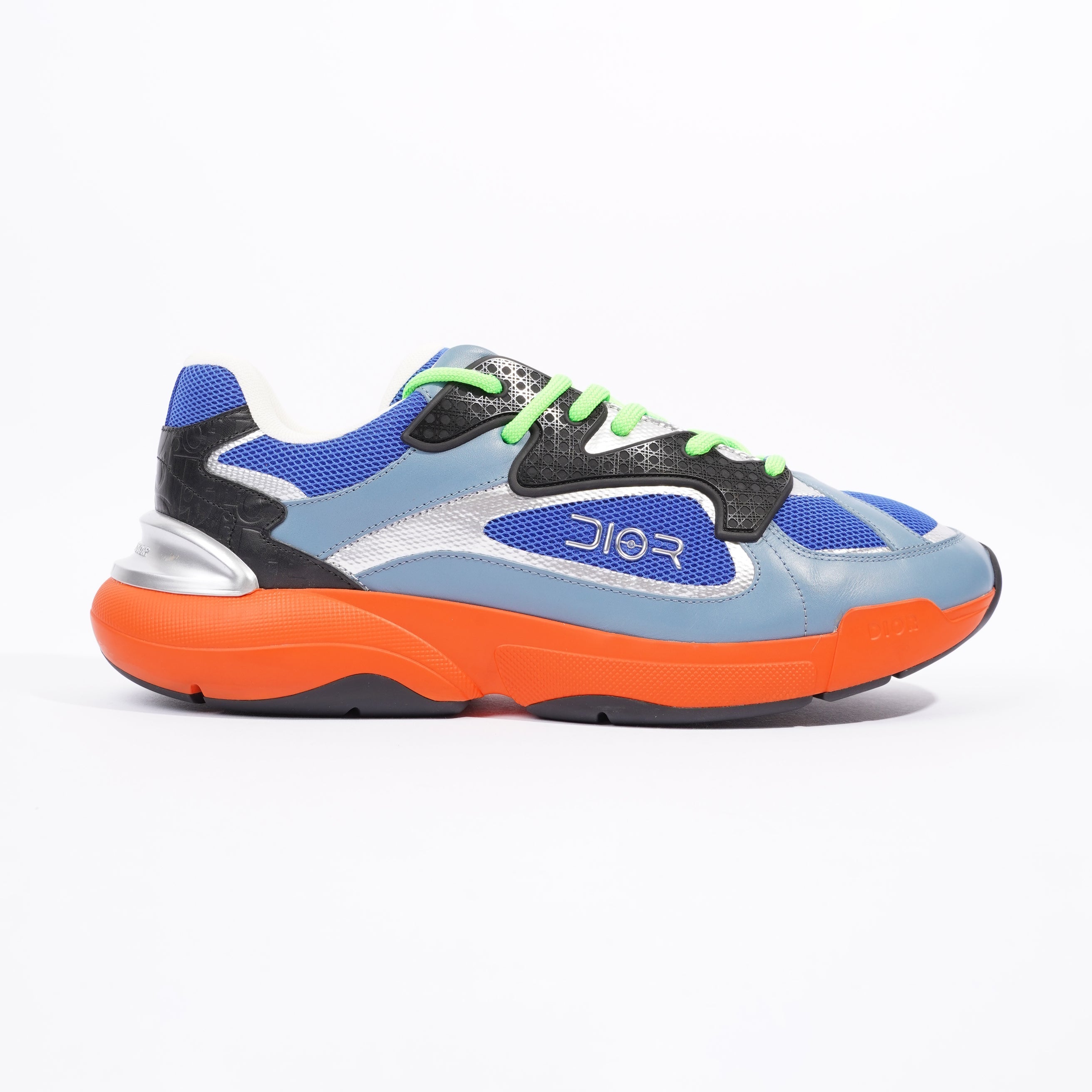 Christian Dior Mens B24 Sorayama Low Top Blue / Orange / Green EU 44 / UK 10
