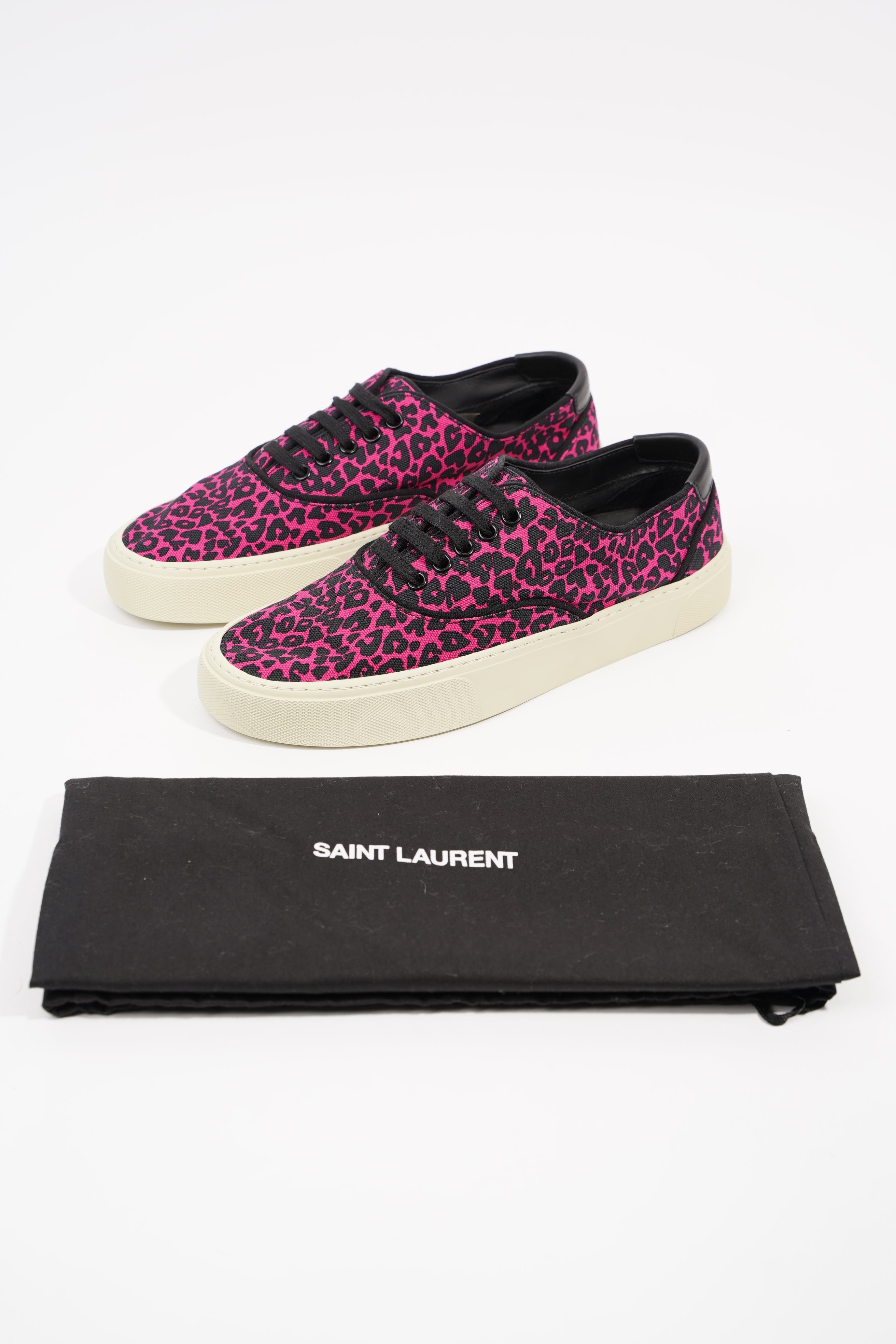 Saint Laurent Womens Venice Sneaker Pink Leopard EU 39 / UK 6