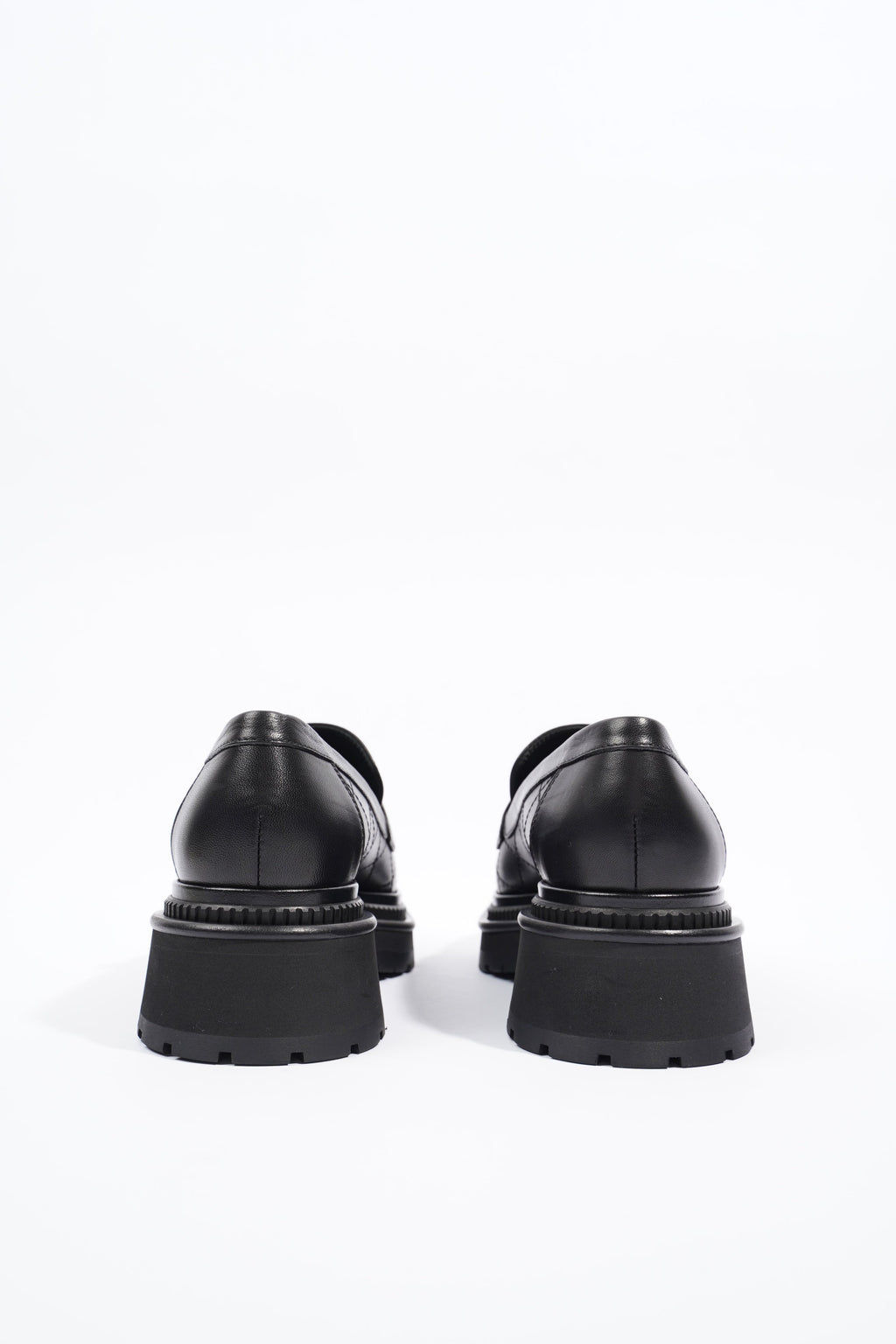 Chanel Womens Moccasins Black Leather EU 39 / UK 6