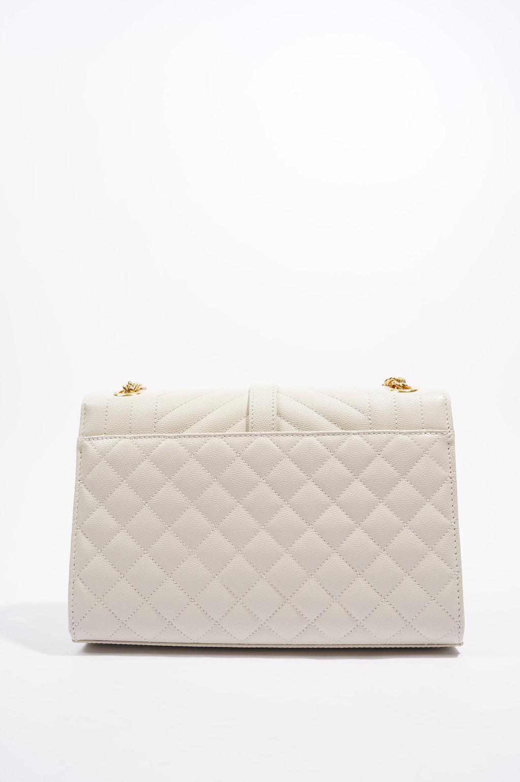 Saint Laurent Womens Envelope Medium Bag Cream