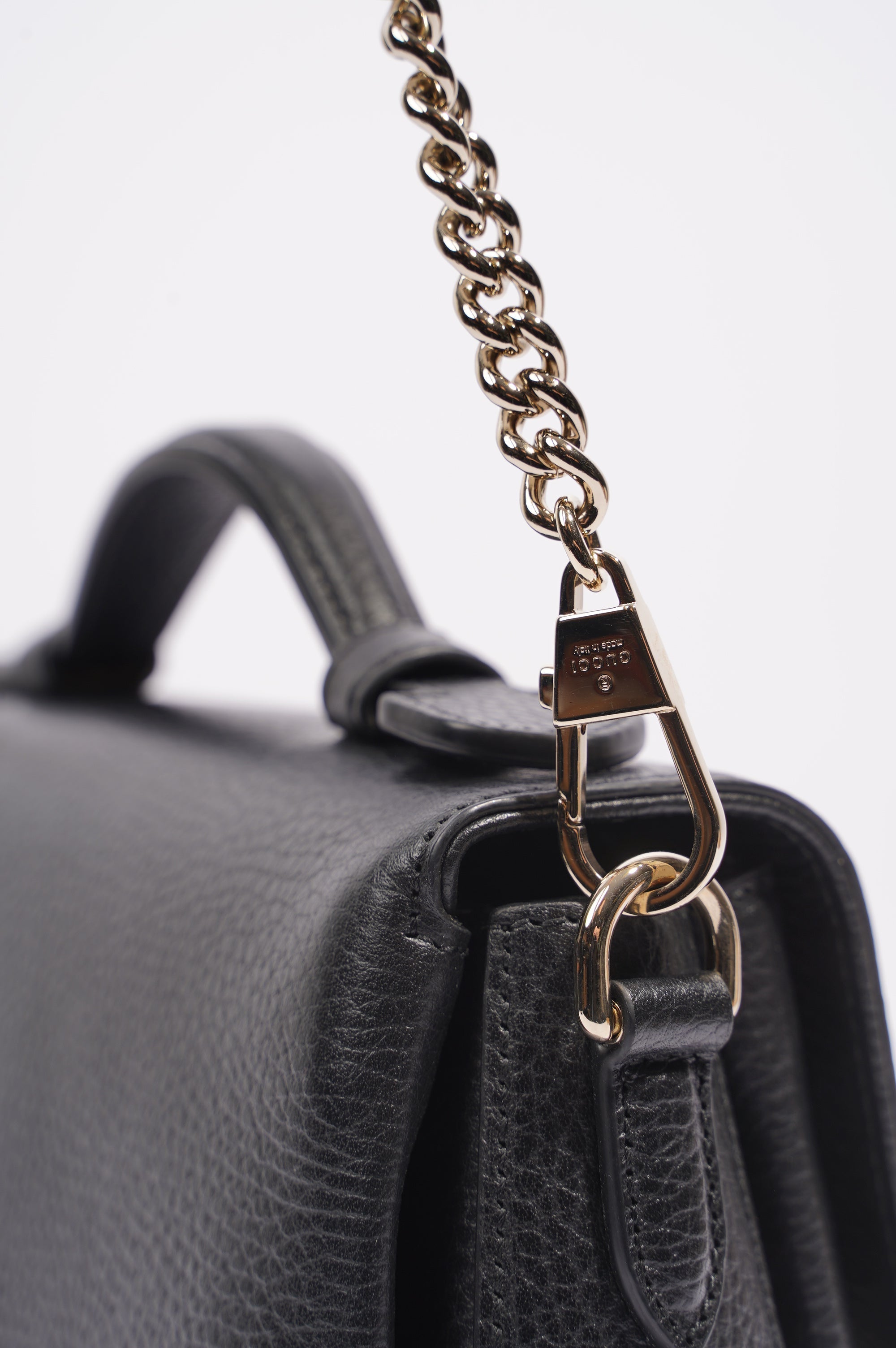 Gucci Womens Dollar Interlocking GG Bag Black