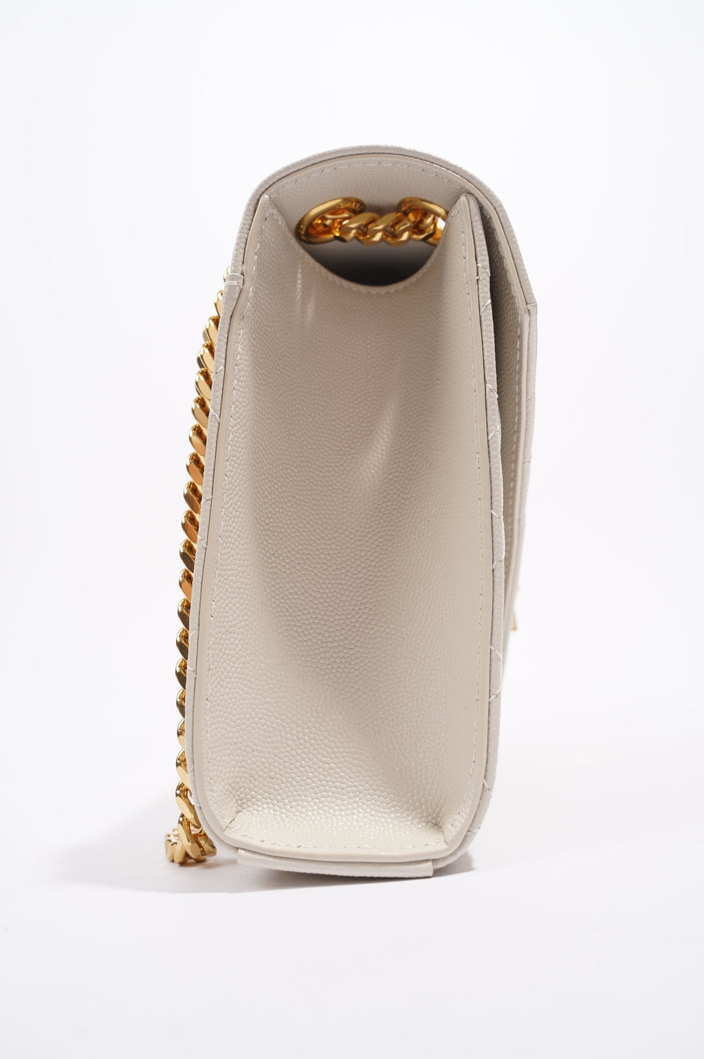 Saint Laurent Womens Envelope Medium Bag Cream