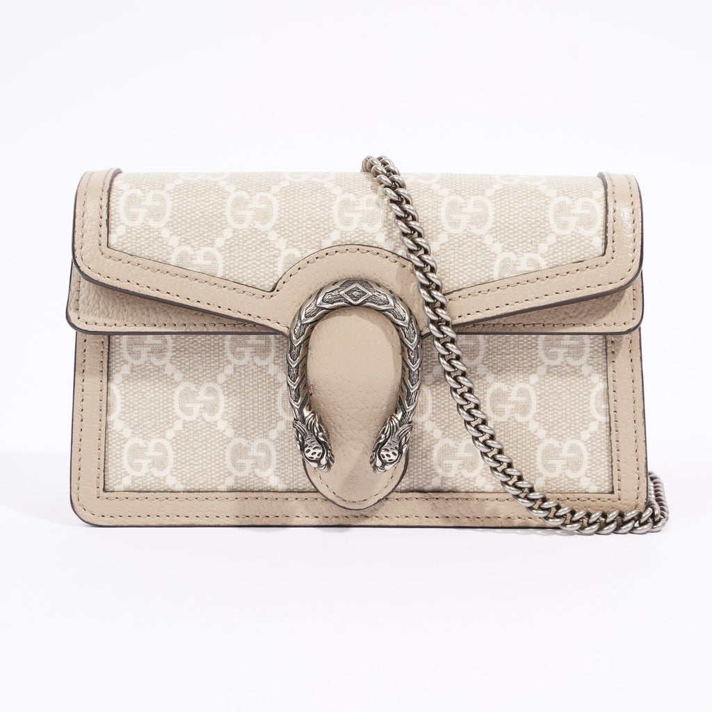 Gucci Dionysus GG Bag Monogram / Grey Canvas / Leather Super Mini