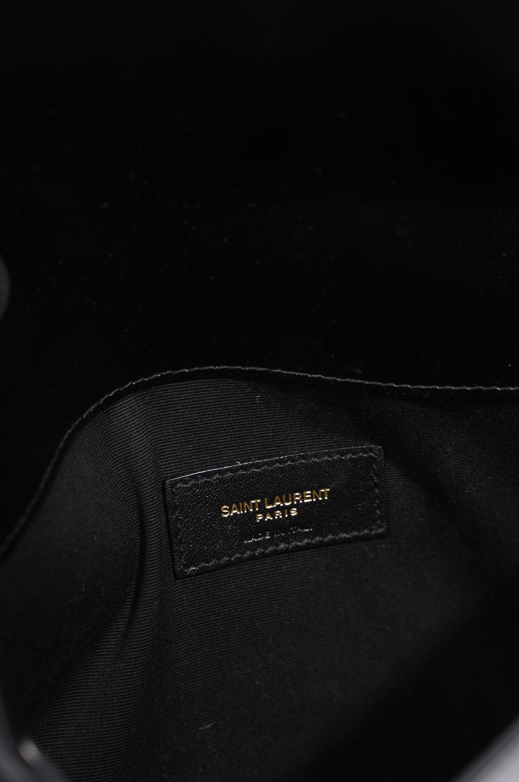 Saint Laurent Uptown Pouch Black Leather