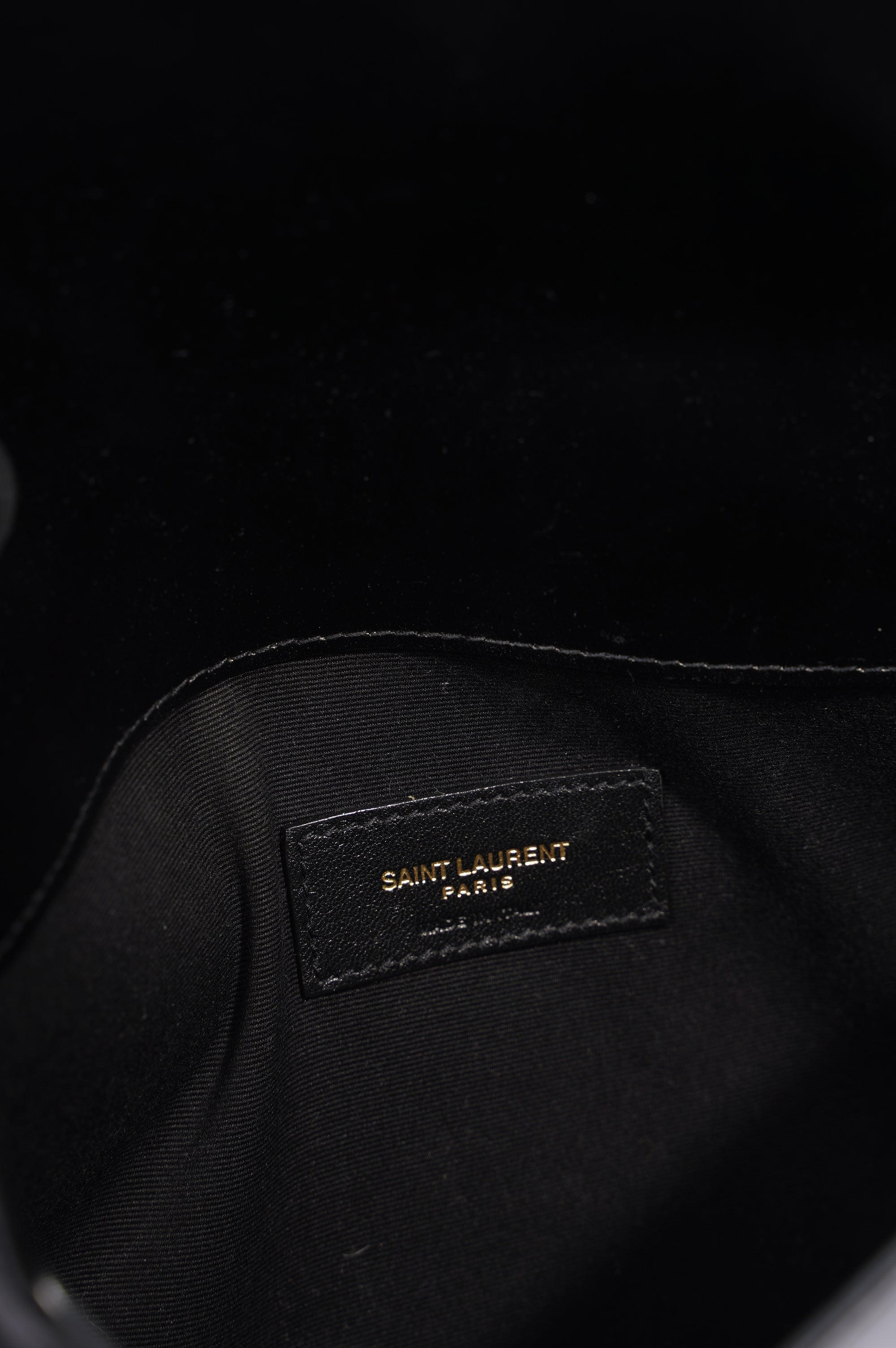 Saint Laurent Uptown Pouch Black Leather