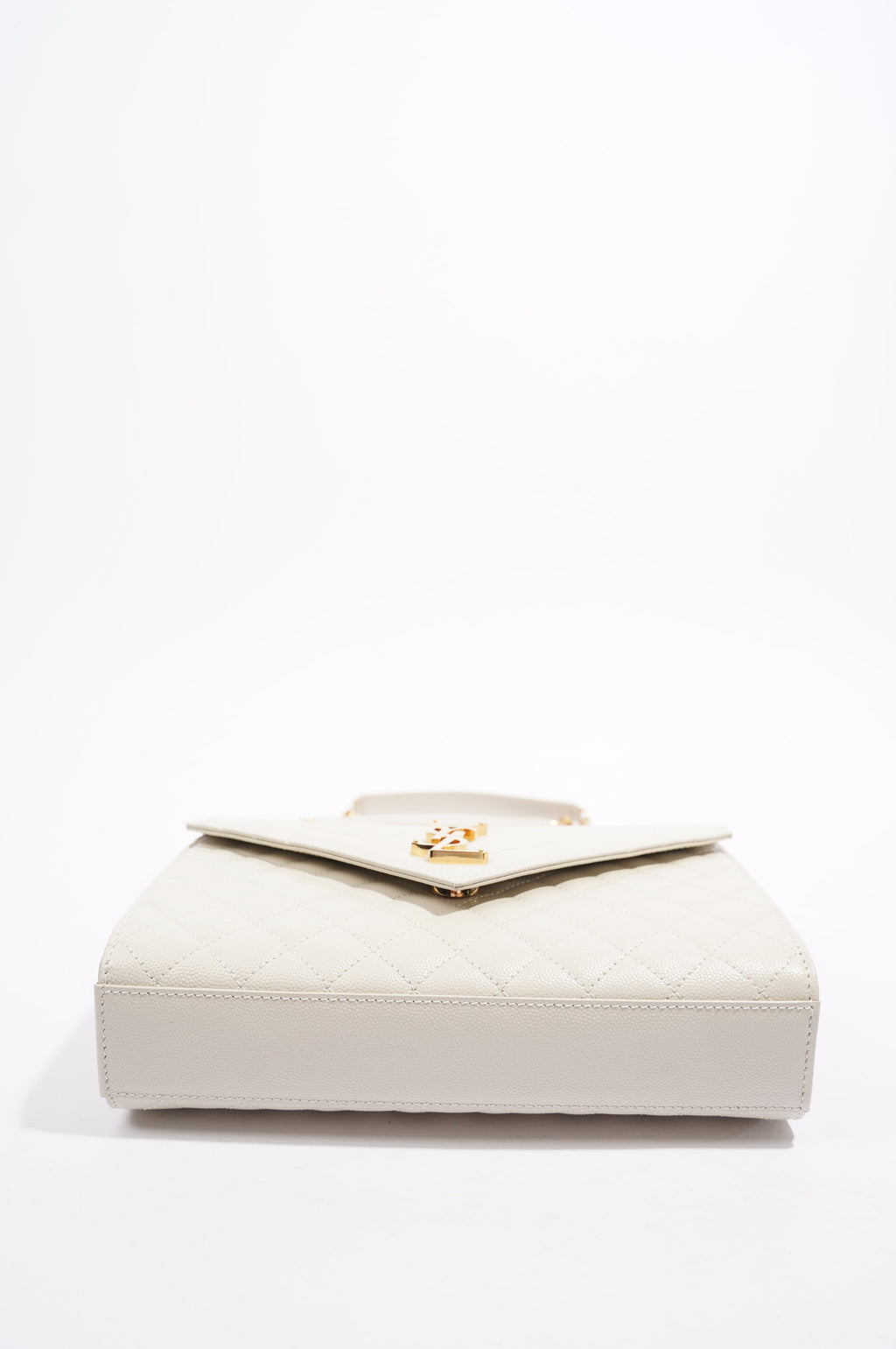 Saint Laurent Womens Envelope Medium Bag Cream