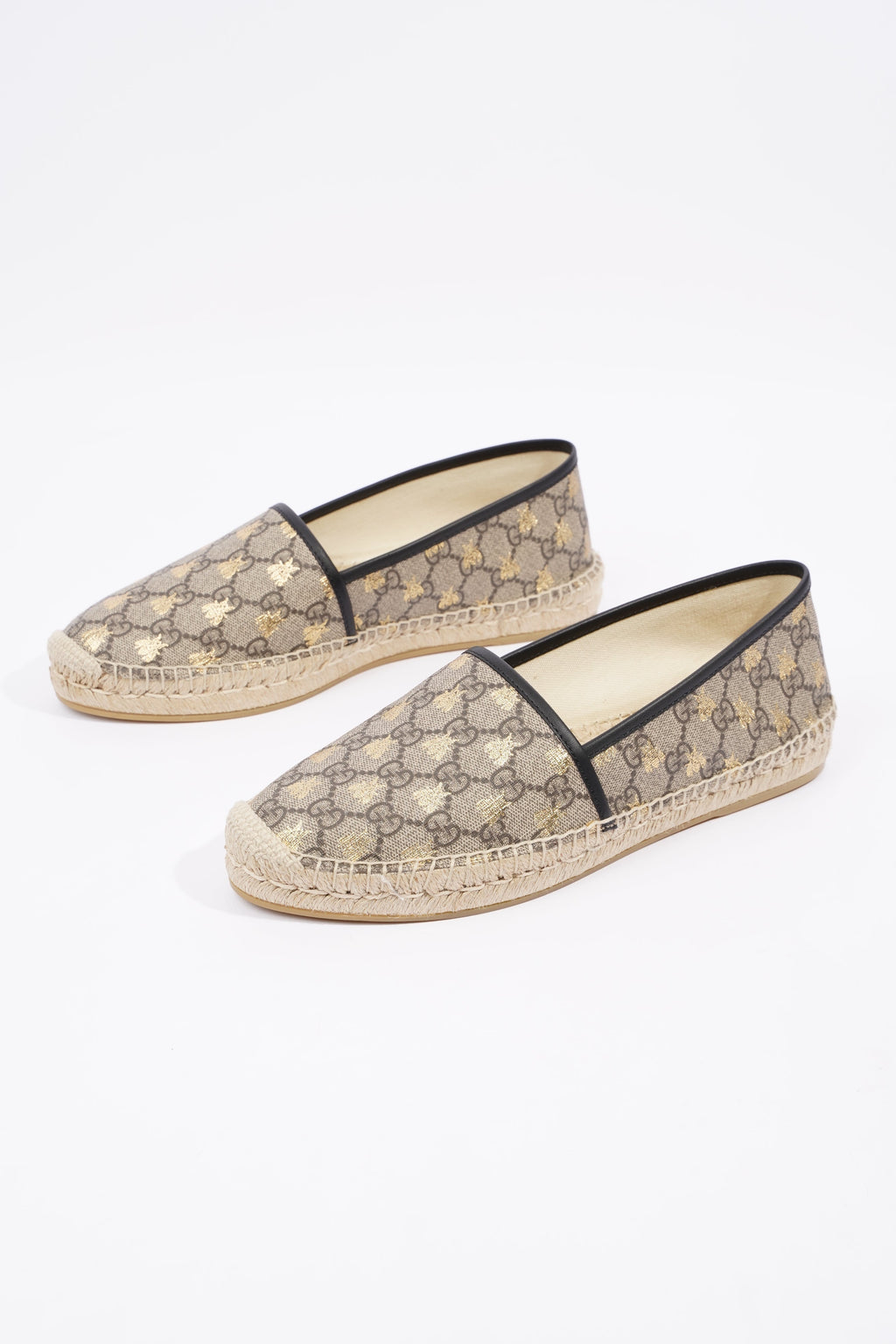 Gucci Mens Espadrilles Beige Bees EU 42 / UK 8