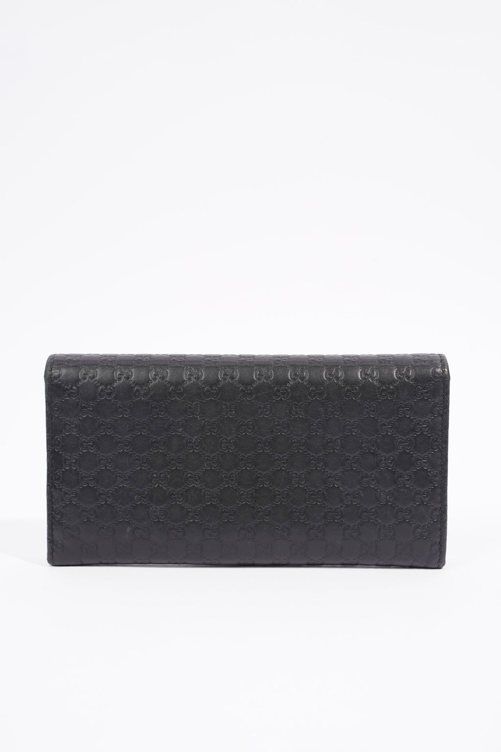 Gucci Bi-Fold Wallet Guccissima Black Leather