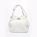Fendi Womens Selleria Bucket Bag White
