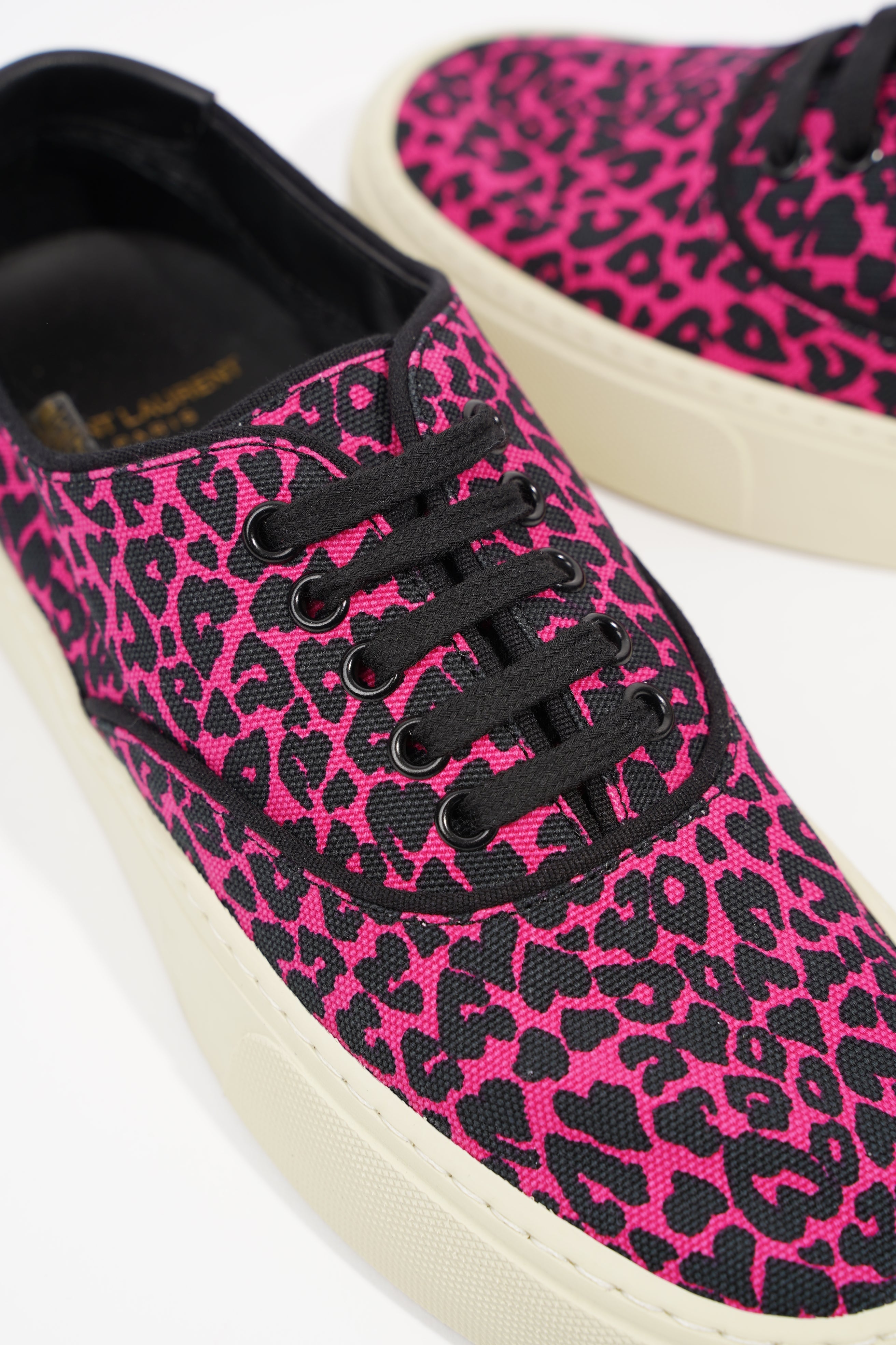 Saint Laurent Womens Venice Sneaker Pink Leopard EU 39 / UK 6