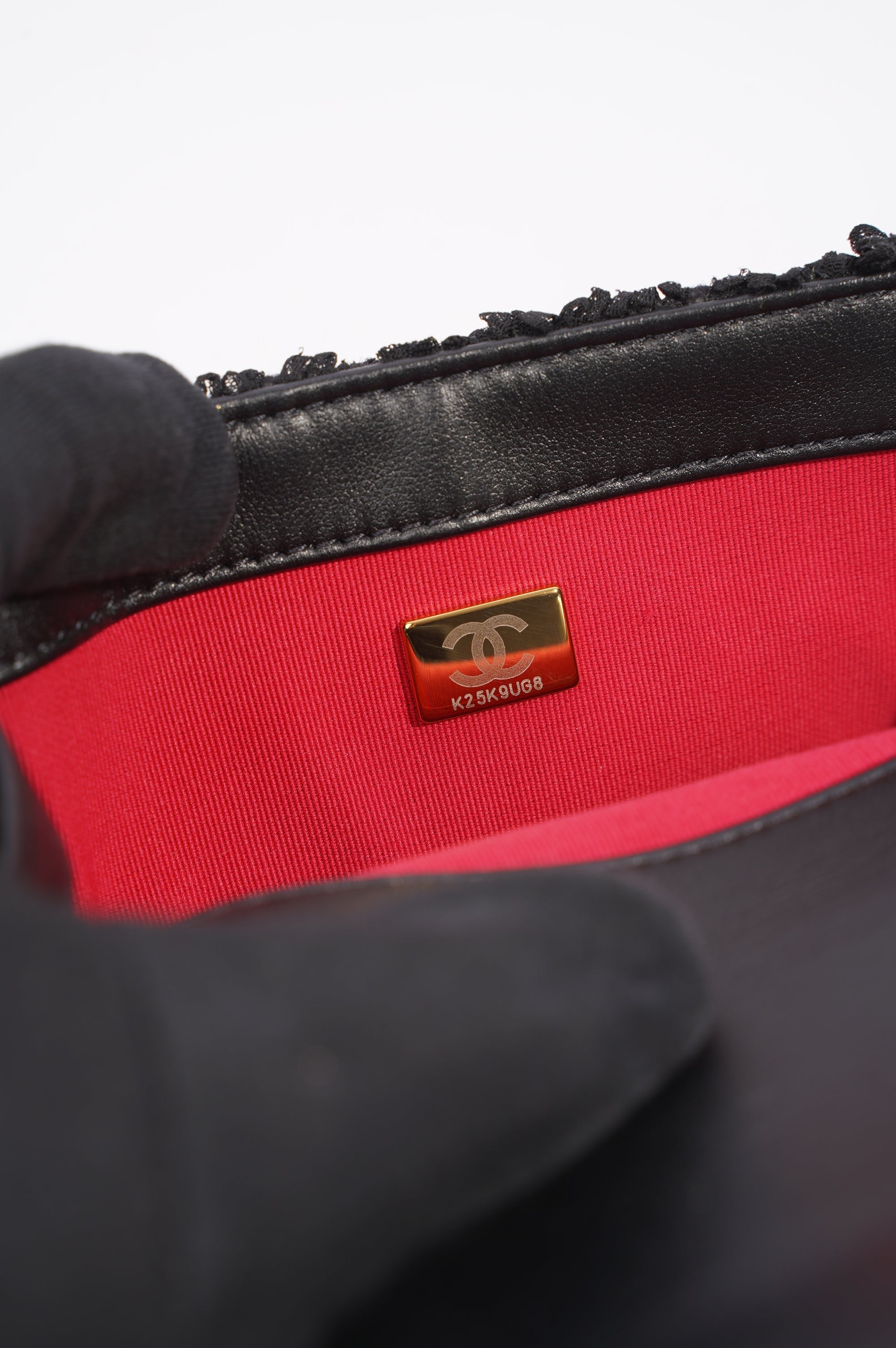 Chanel Womens Flap Bag Black Tweed Mini