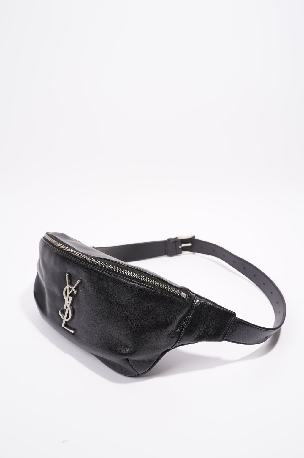 Saint Laurent Womens Belt Bag Black Leather