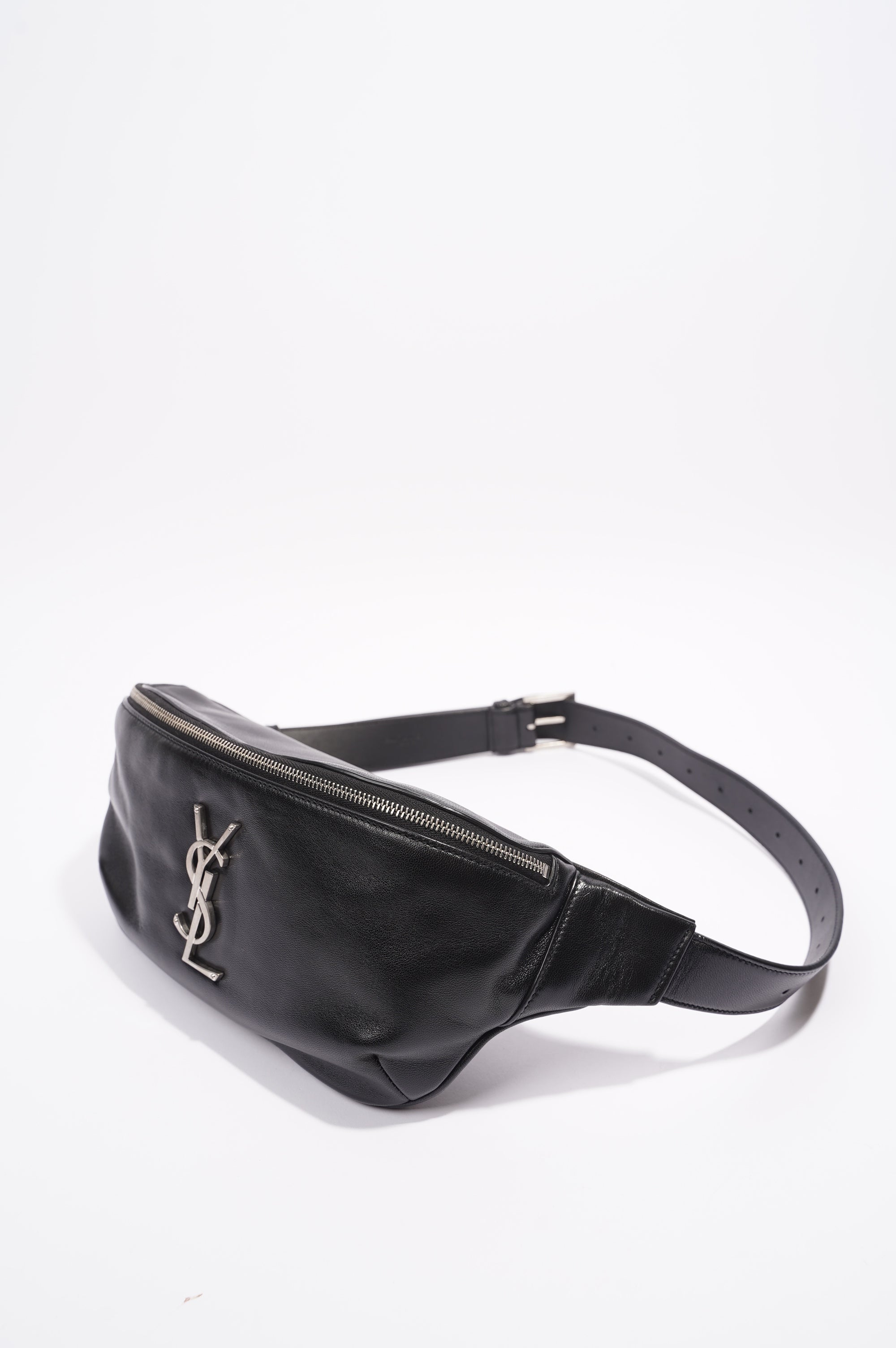 Saint Laurent Womens Belt Bag Black Leather