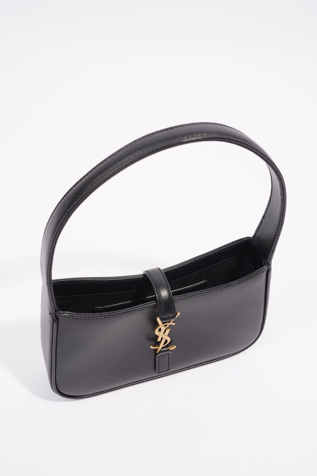 Saint Laurent Womens Le 5 a 7 Hobo Bag Black Leather Mini