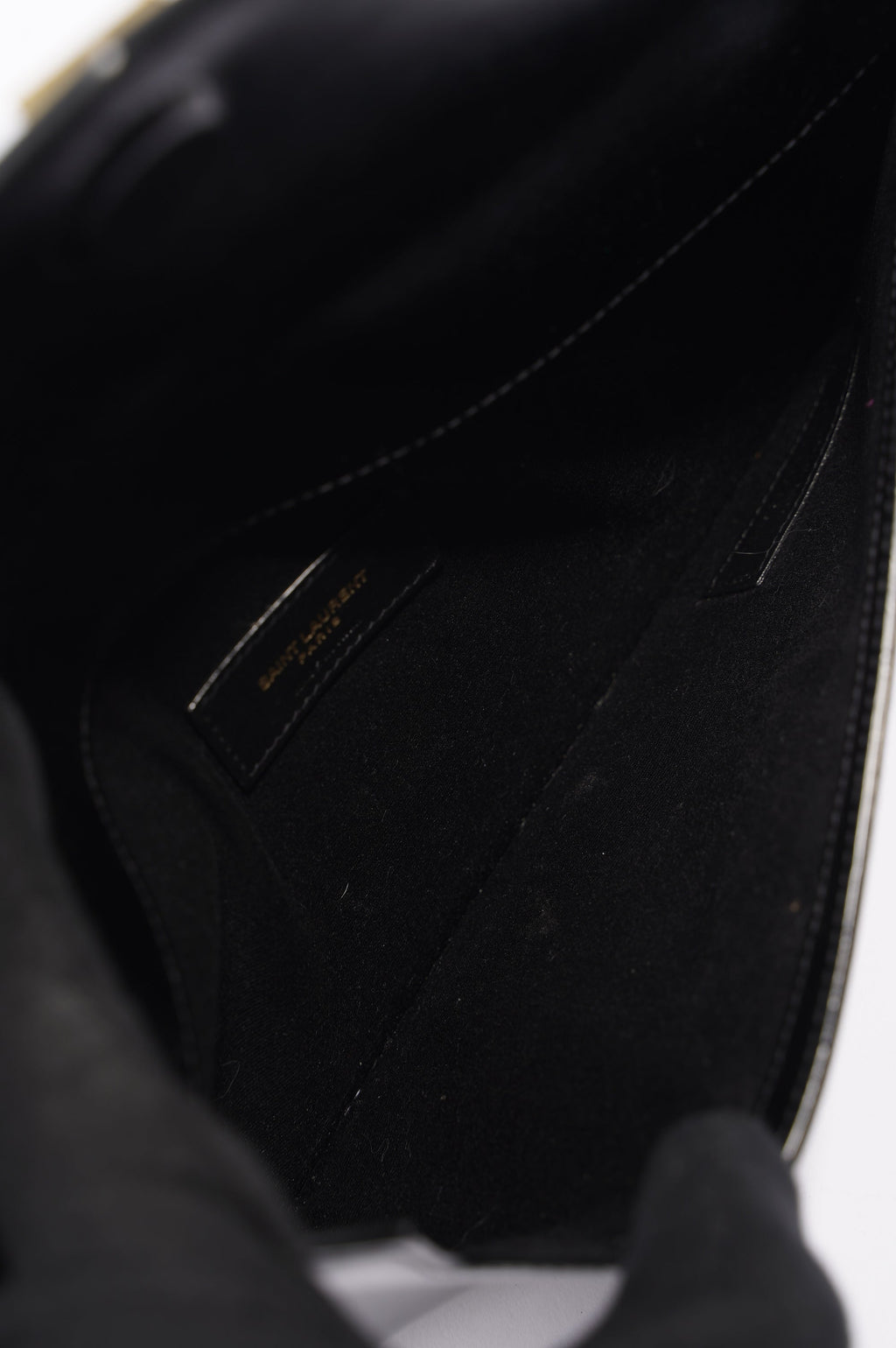 Saint Laurent Uptown Pouch Black Leather