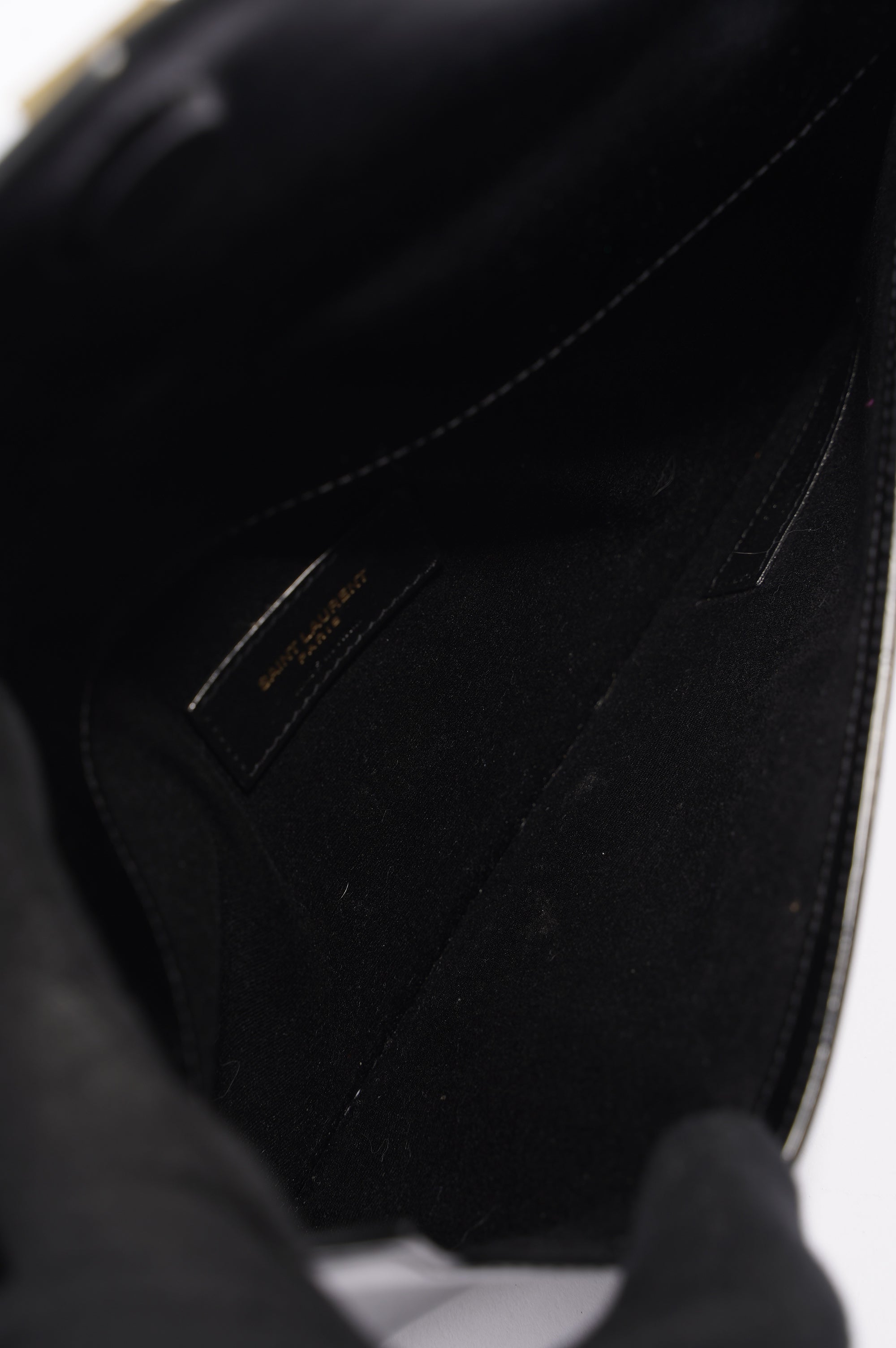 Saint Laurent Uptown Pouch Black Leather
