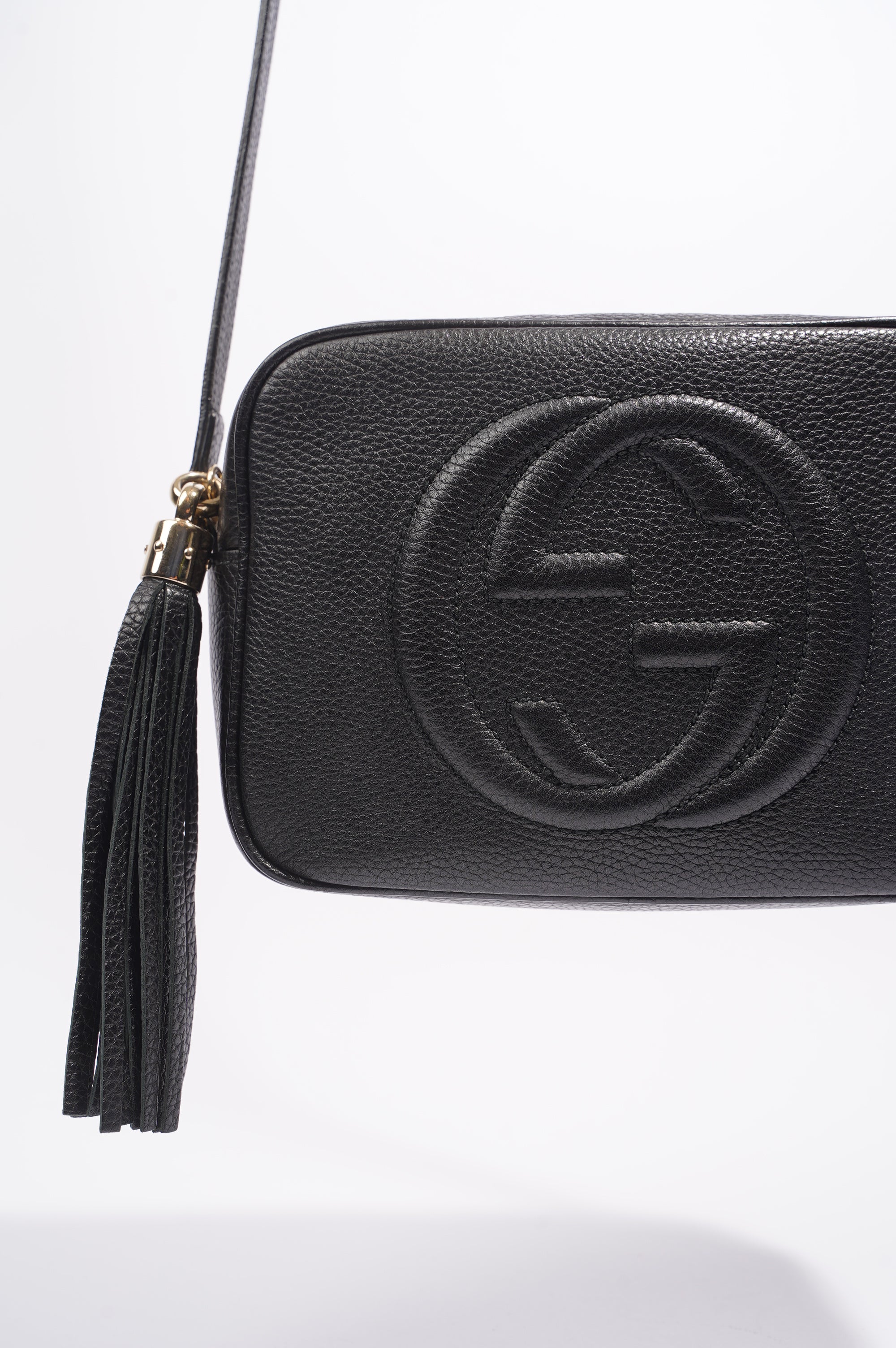 Gucci Womens Soho Bag Black Leather Small