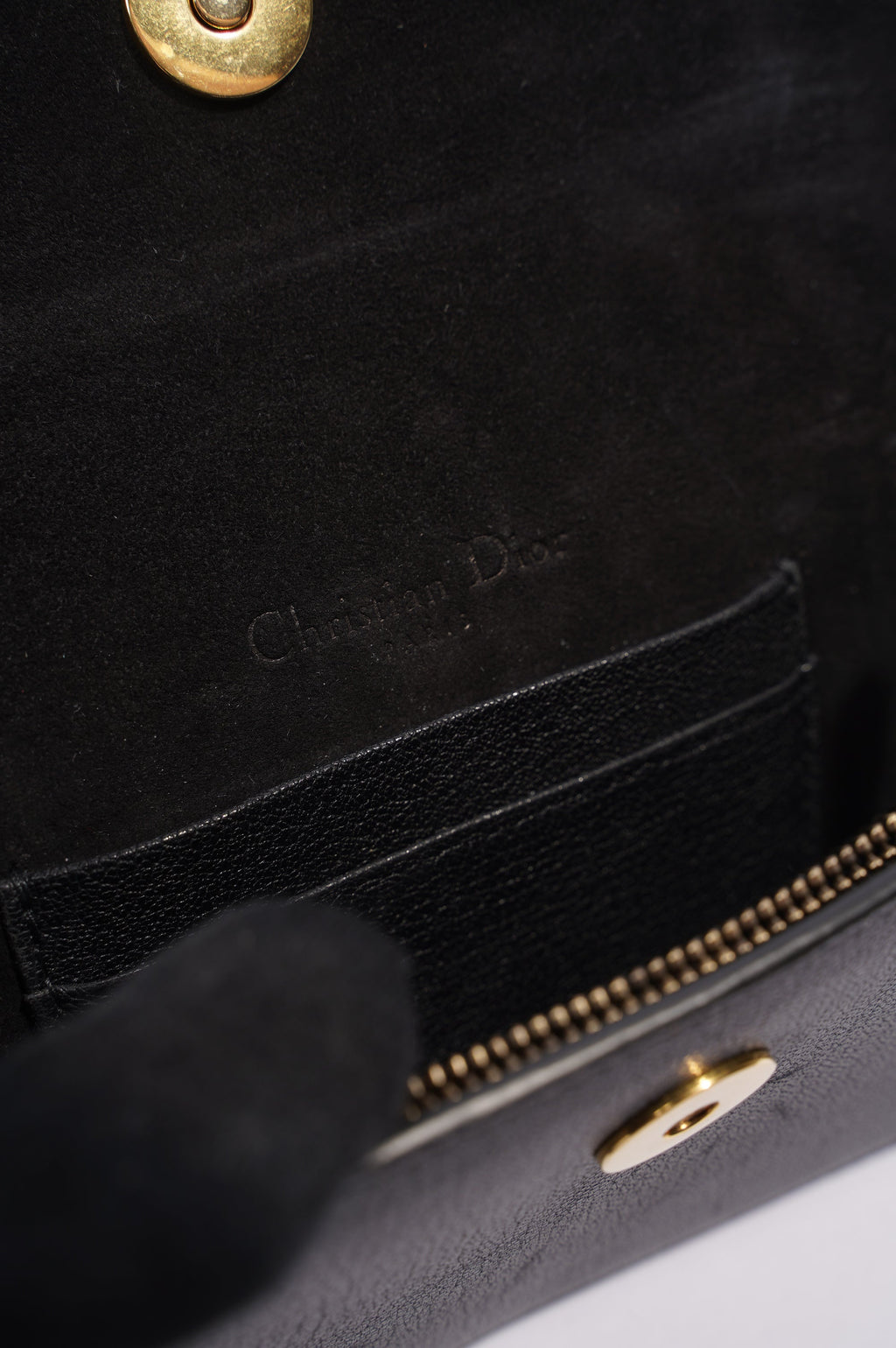 Christian Dior Saddle Belt Pouch Black Leather