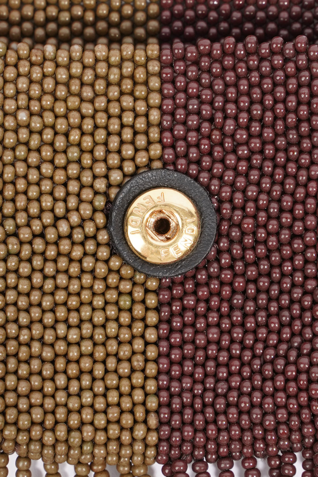 Fendi Pico Baguette Dark Brown / Soft Gold Mini