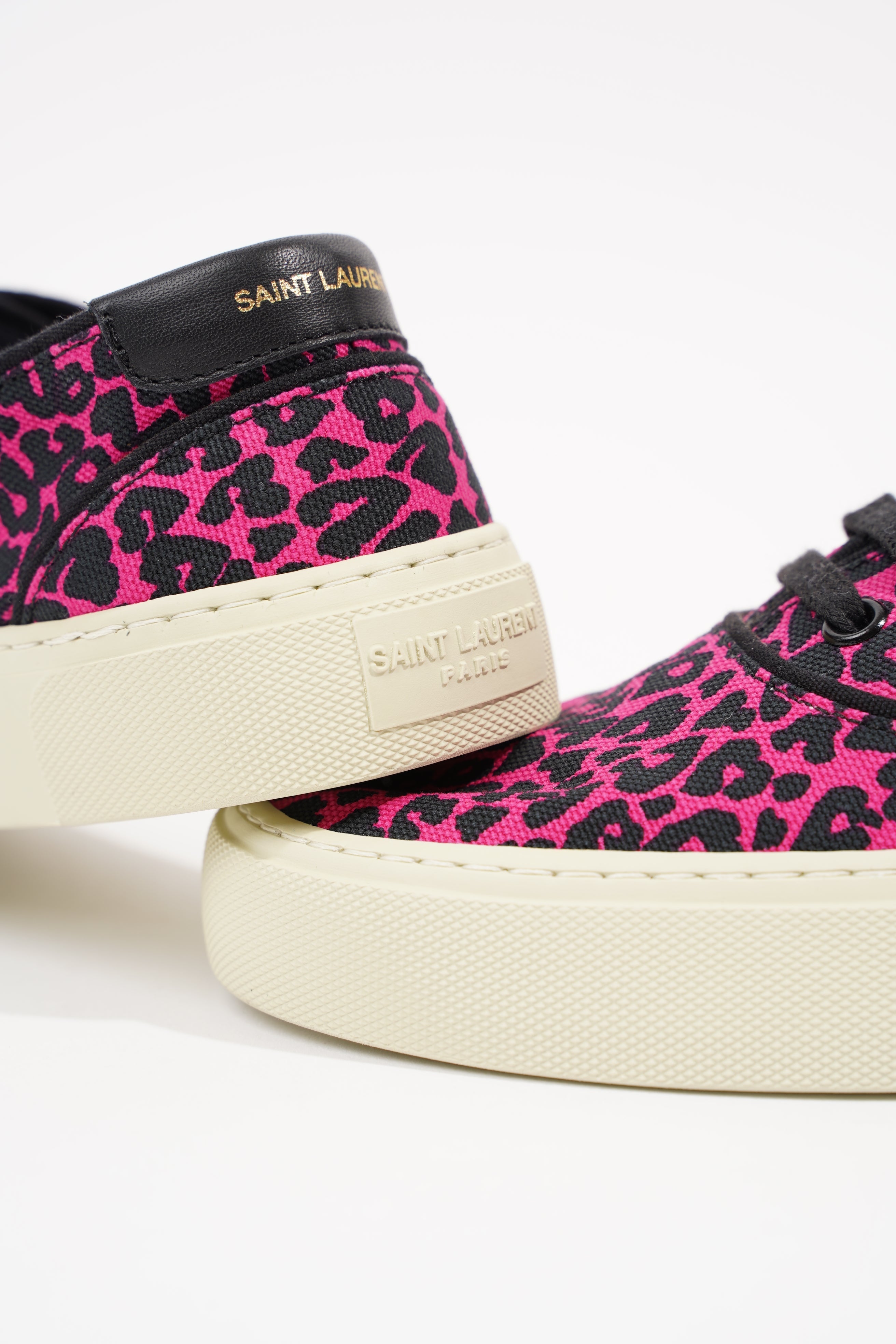 Saint Laurent Womens Venice Sneaker Pink Leopard EU 39 / UK 6